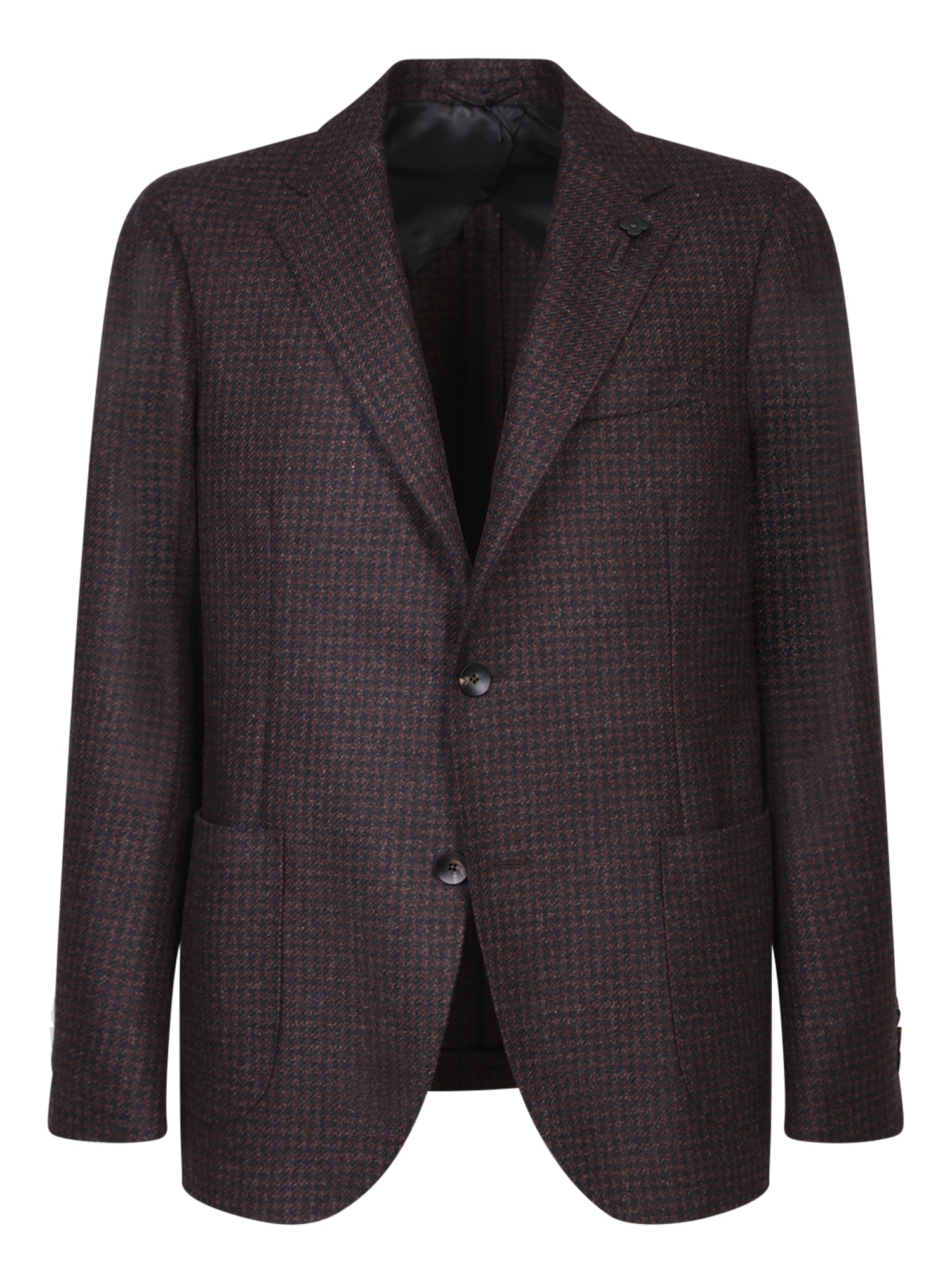 LARDINI 브라운 패브릭 자켓