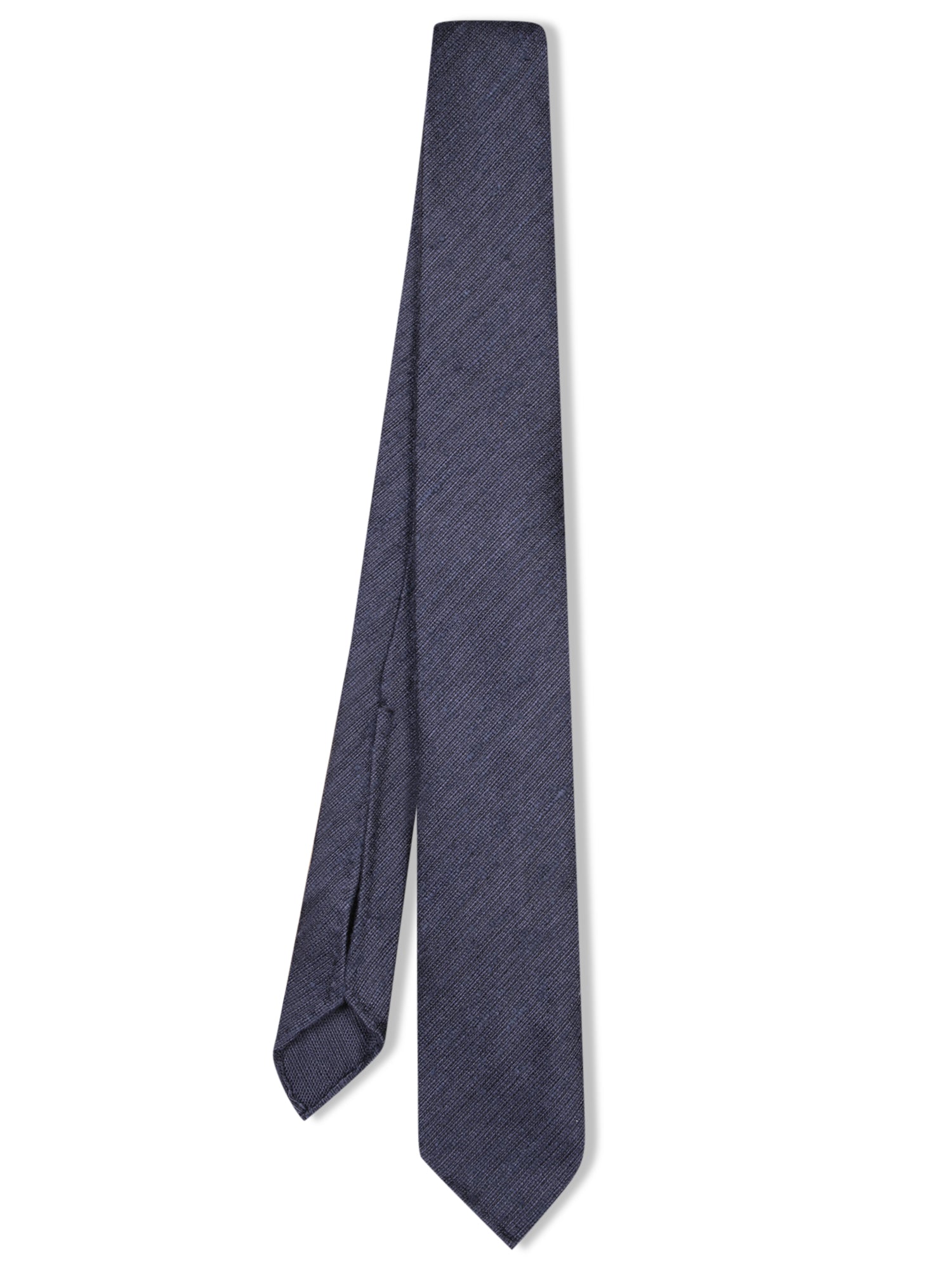 LARDINI 7cm 블루 패브릭 타이