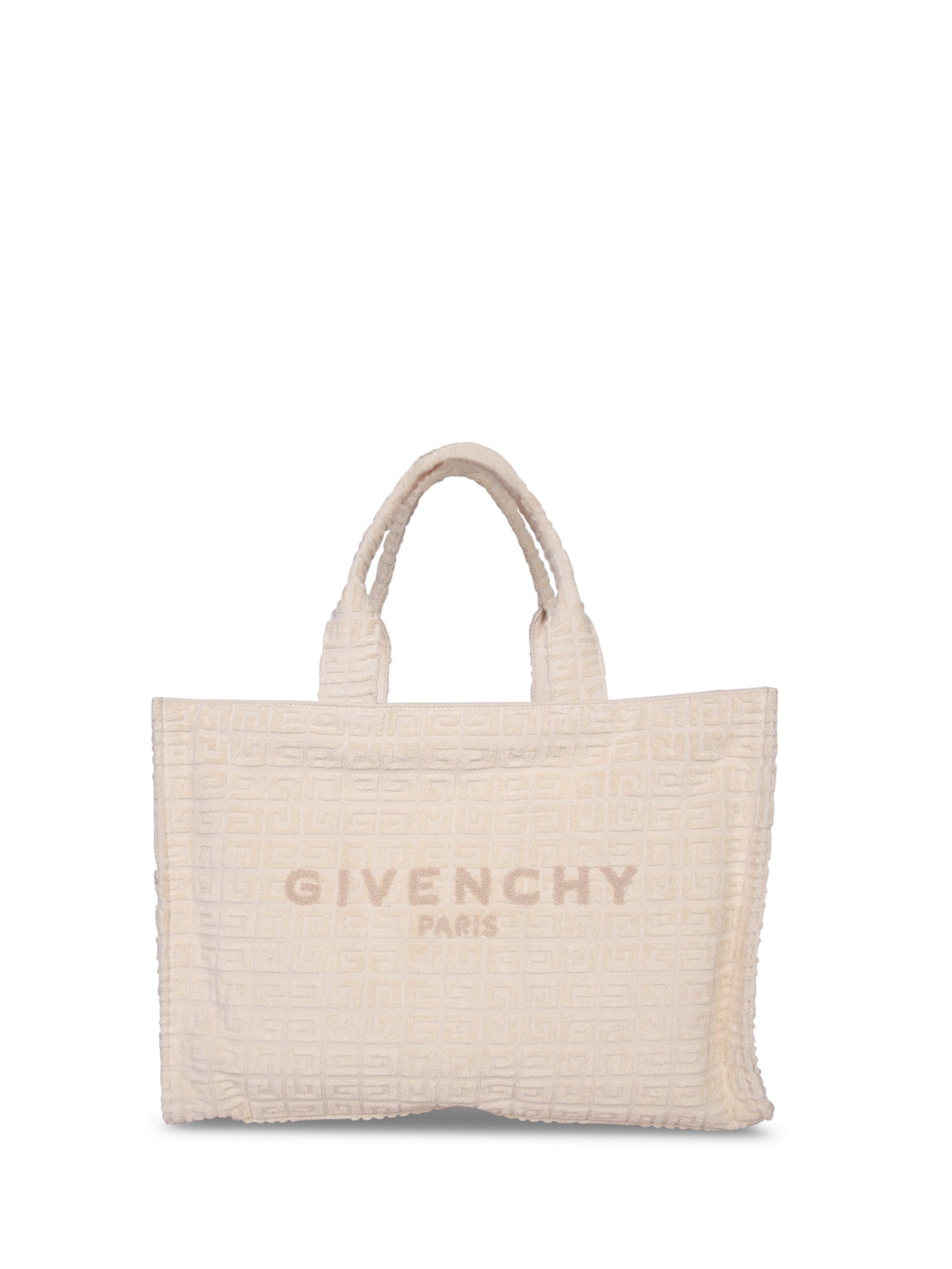GIVENCHY 4G Towel 이펙트 아이보리 토트 백