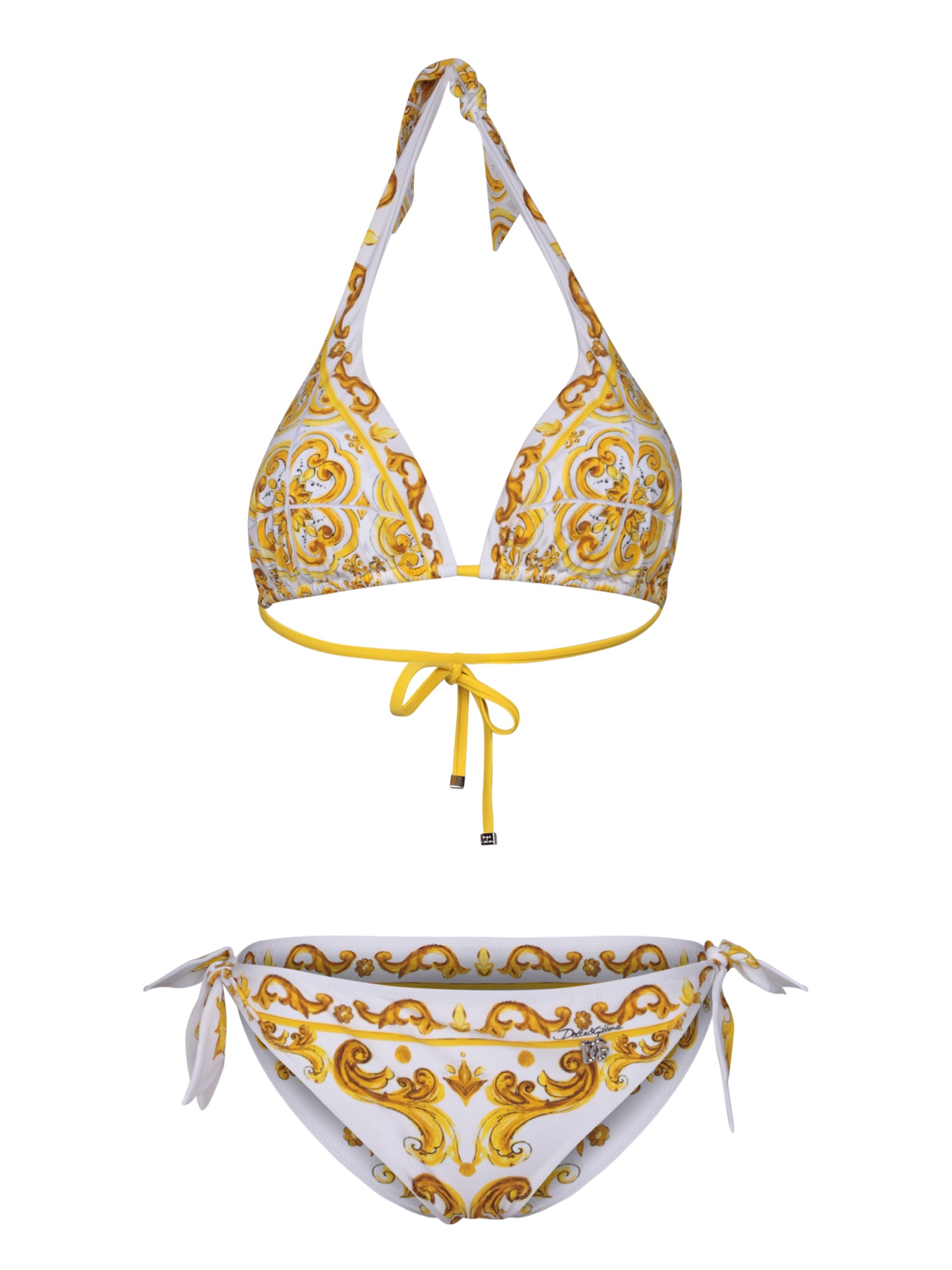 DOLCE  GABBANA 옐로 트라이앵글 비키니 Set