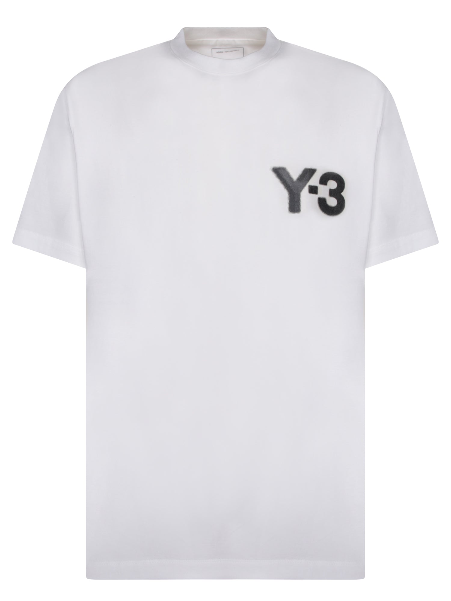 ADIDAS Y3 Y3 로고 화이트 티셔츠
