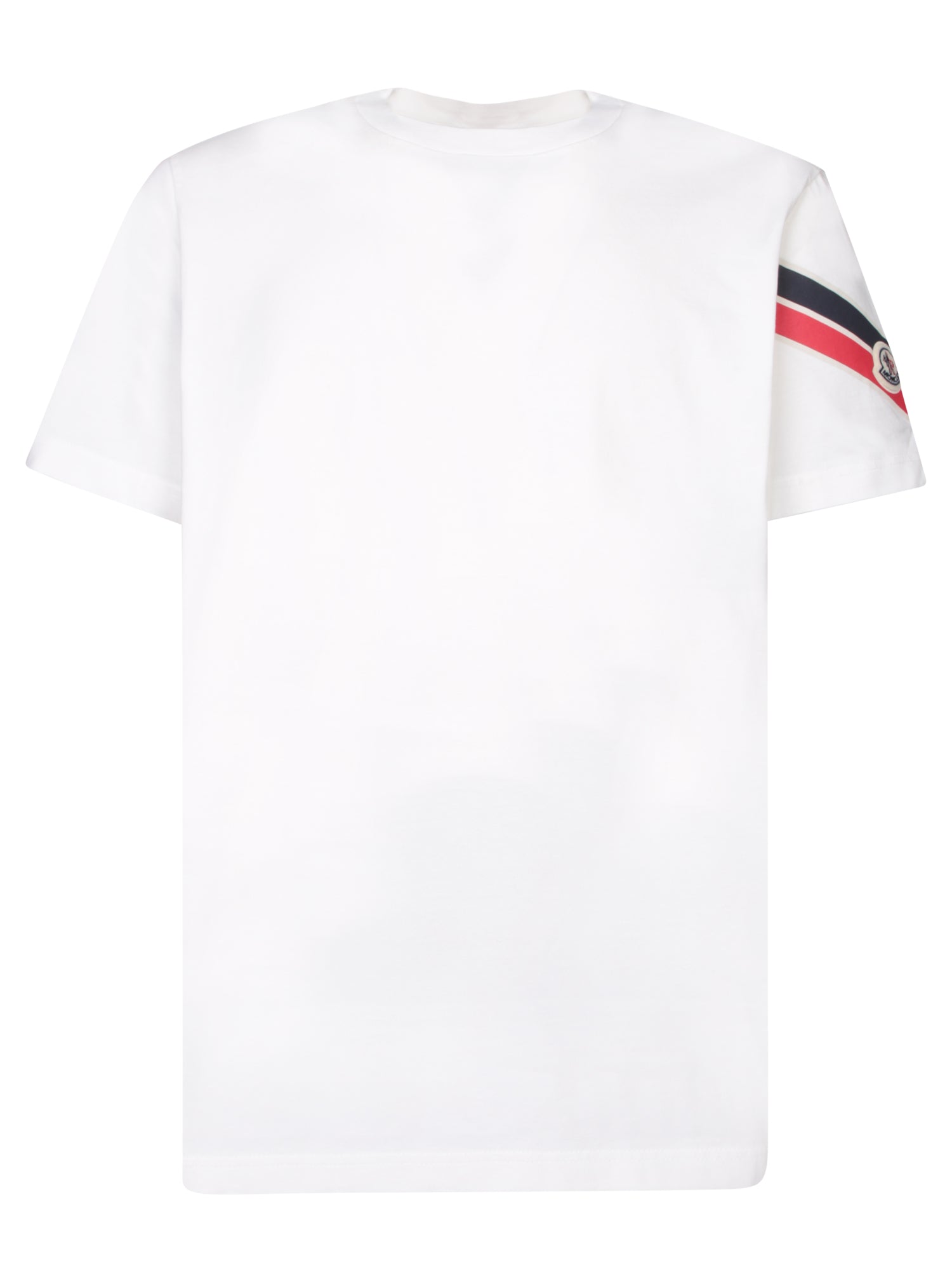 MONCLER 로고 밴드 화이트 티셔츠
