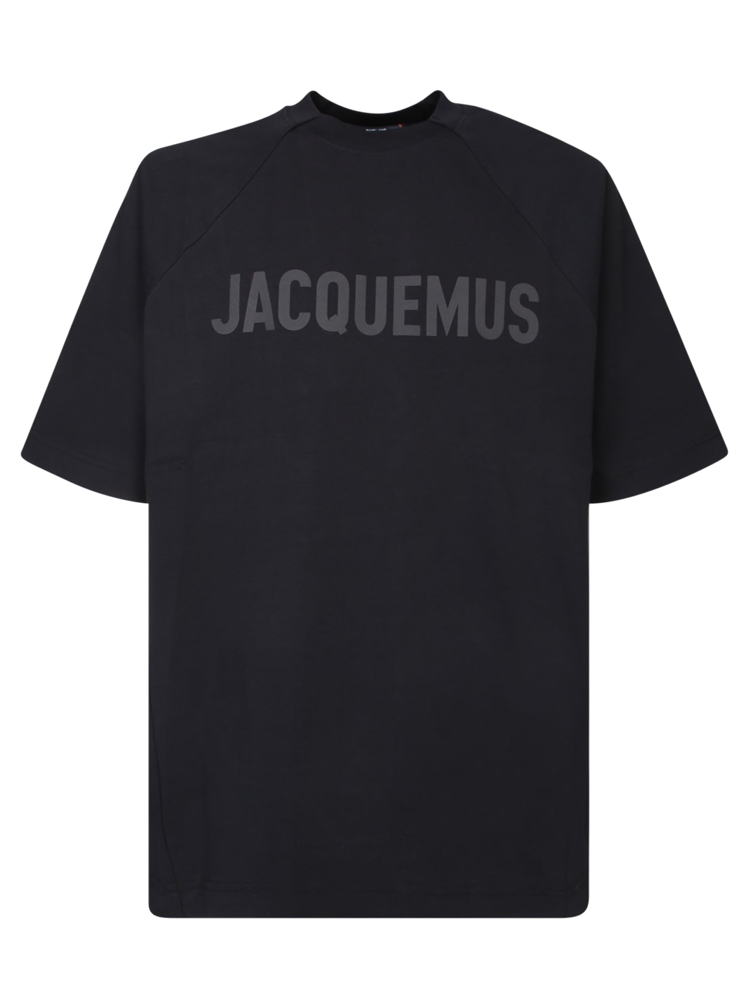 JACQUEMUS Typo 로고 블랙 티셔츠