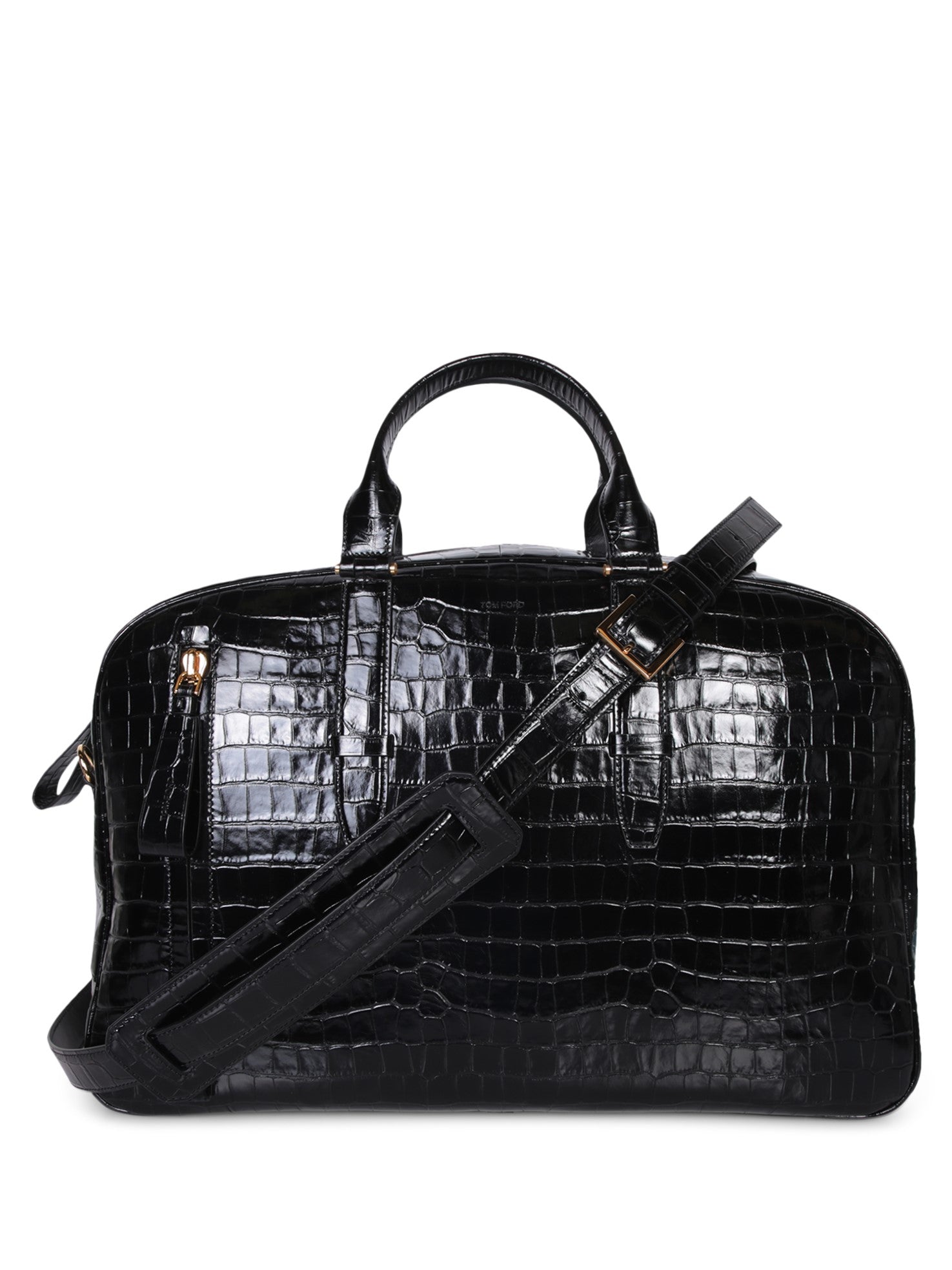 TOM FORD 블랙 Croco 볼링 백