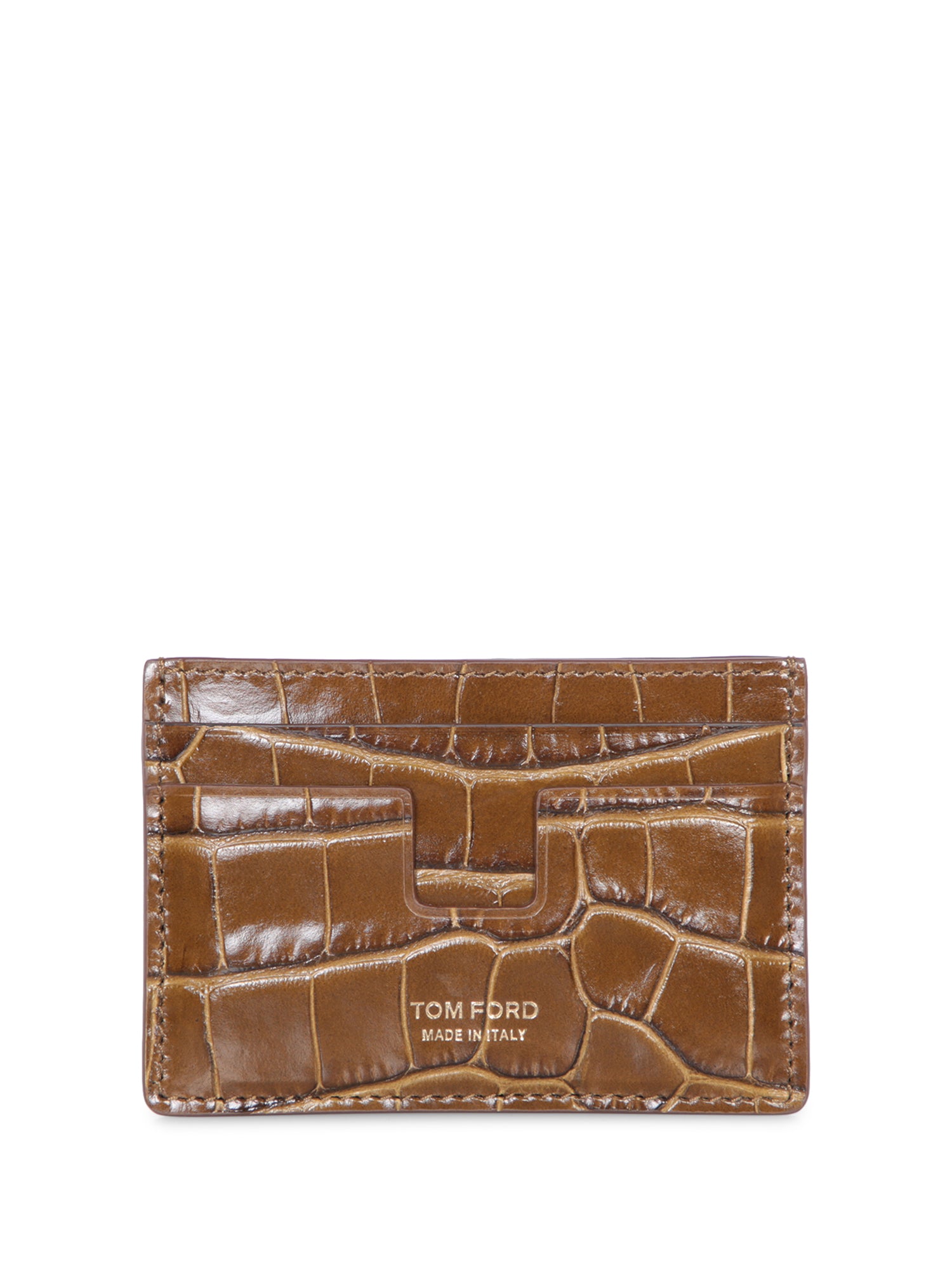 TOM FORD 크로크다일 카키 카드 홀더