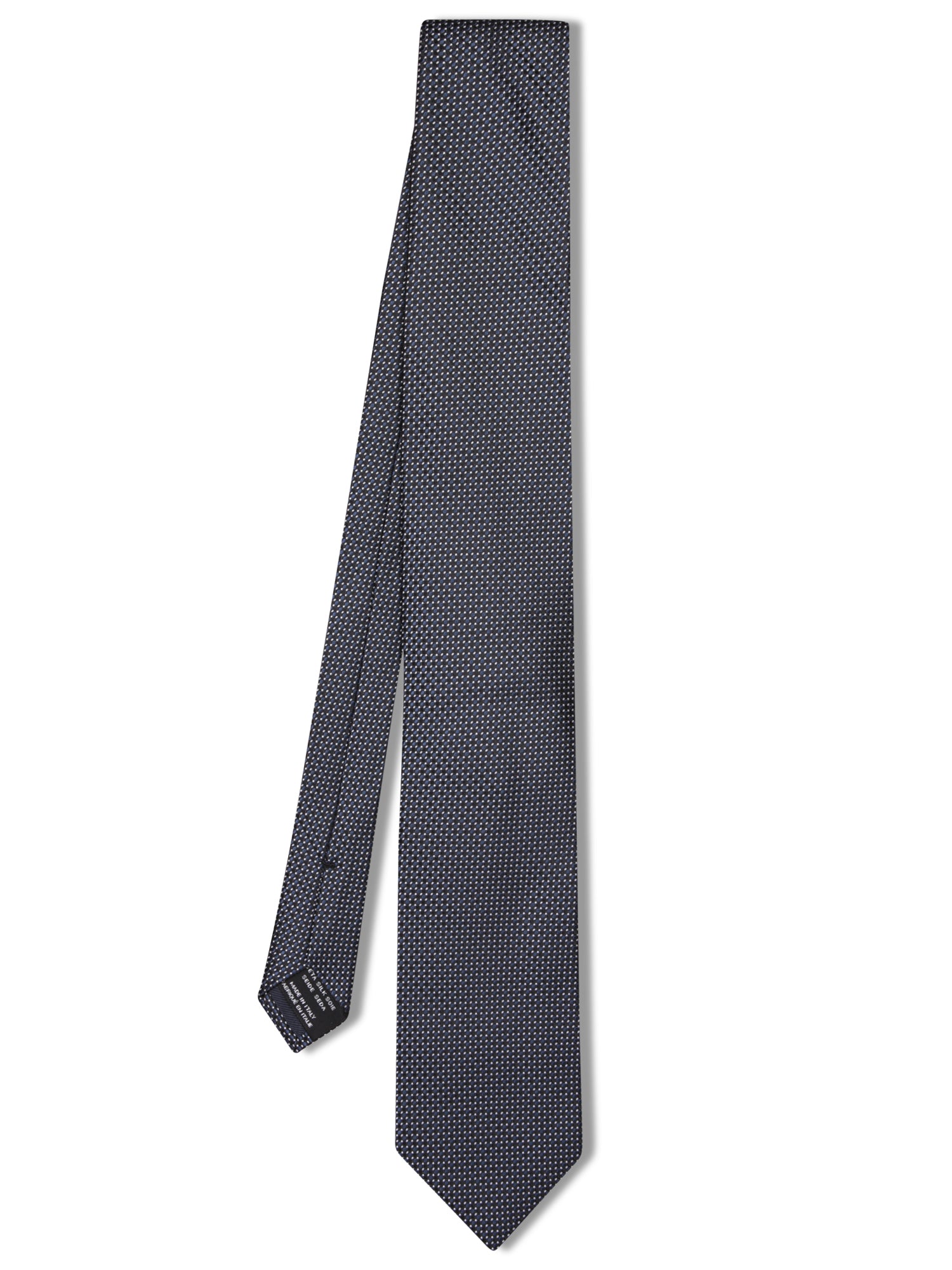 TOM FORD 실크 MicroPattern 블루 타이