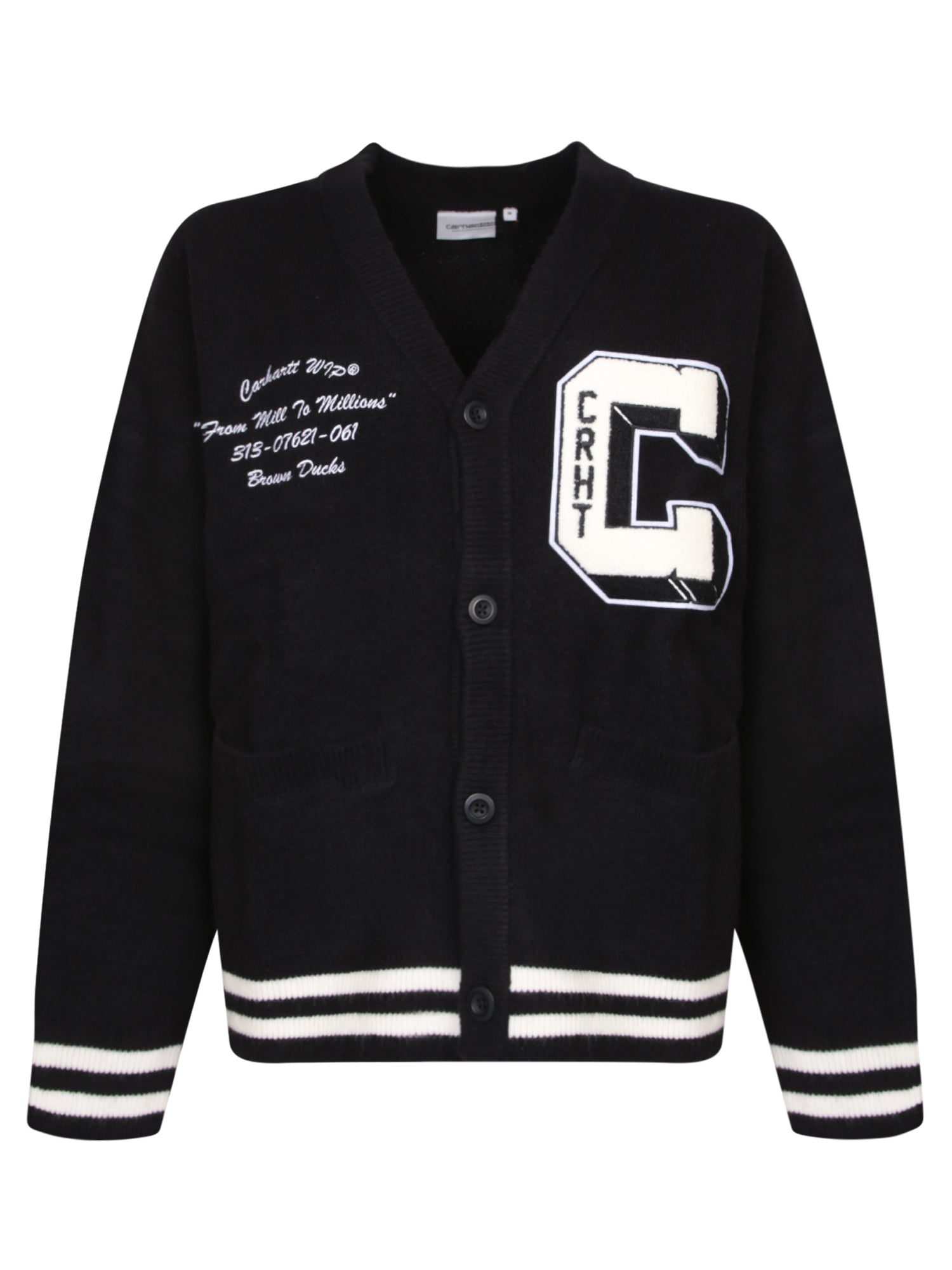 CARHARTT WIP Browns Ducks 블랙 가디건