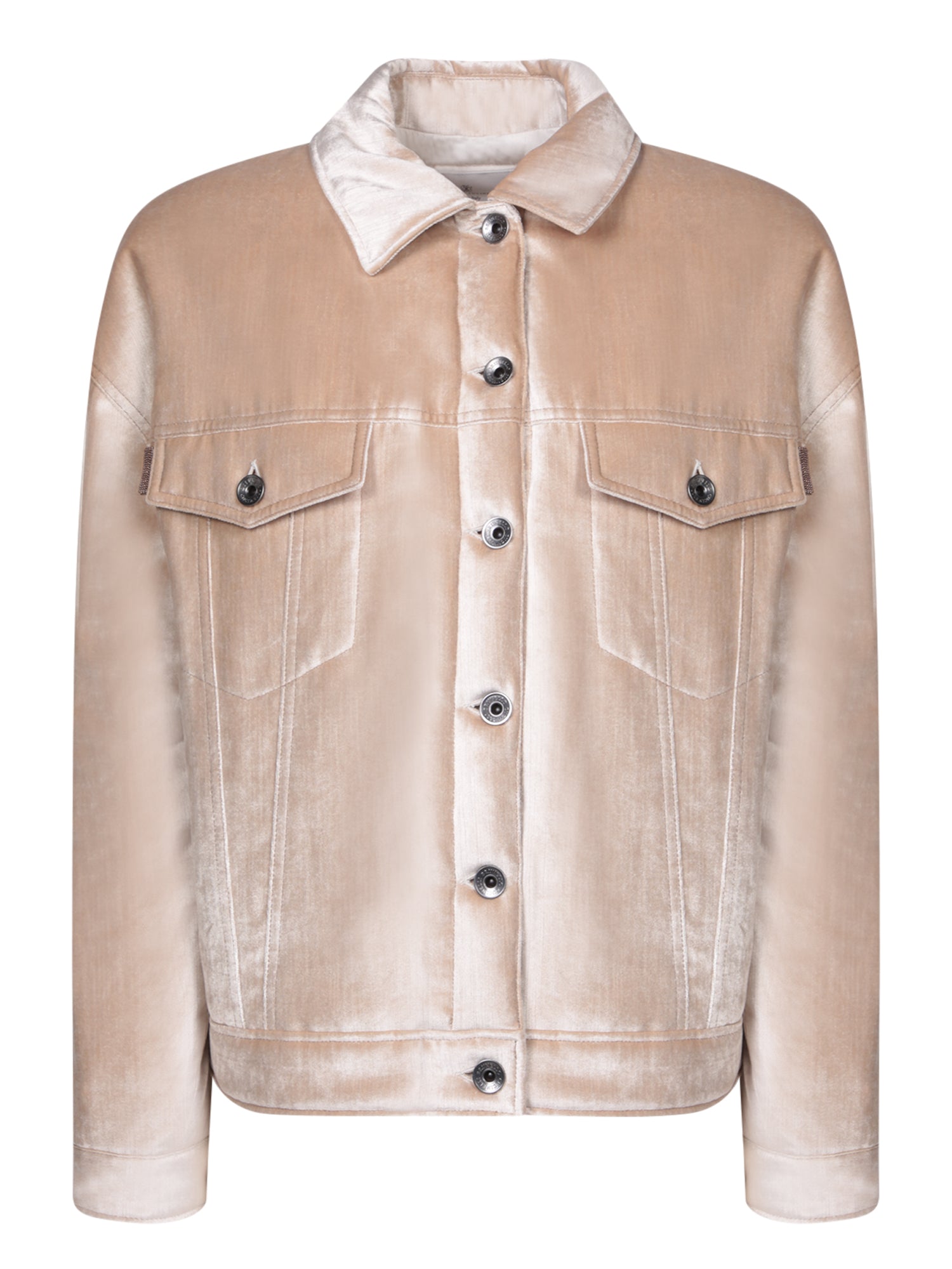 BRUNELLO CUCINELLI 베이지 벨벳 자켓