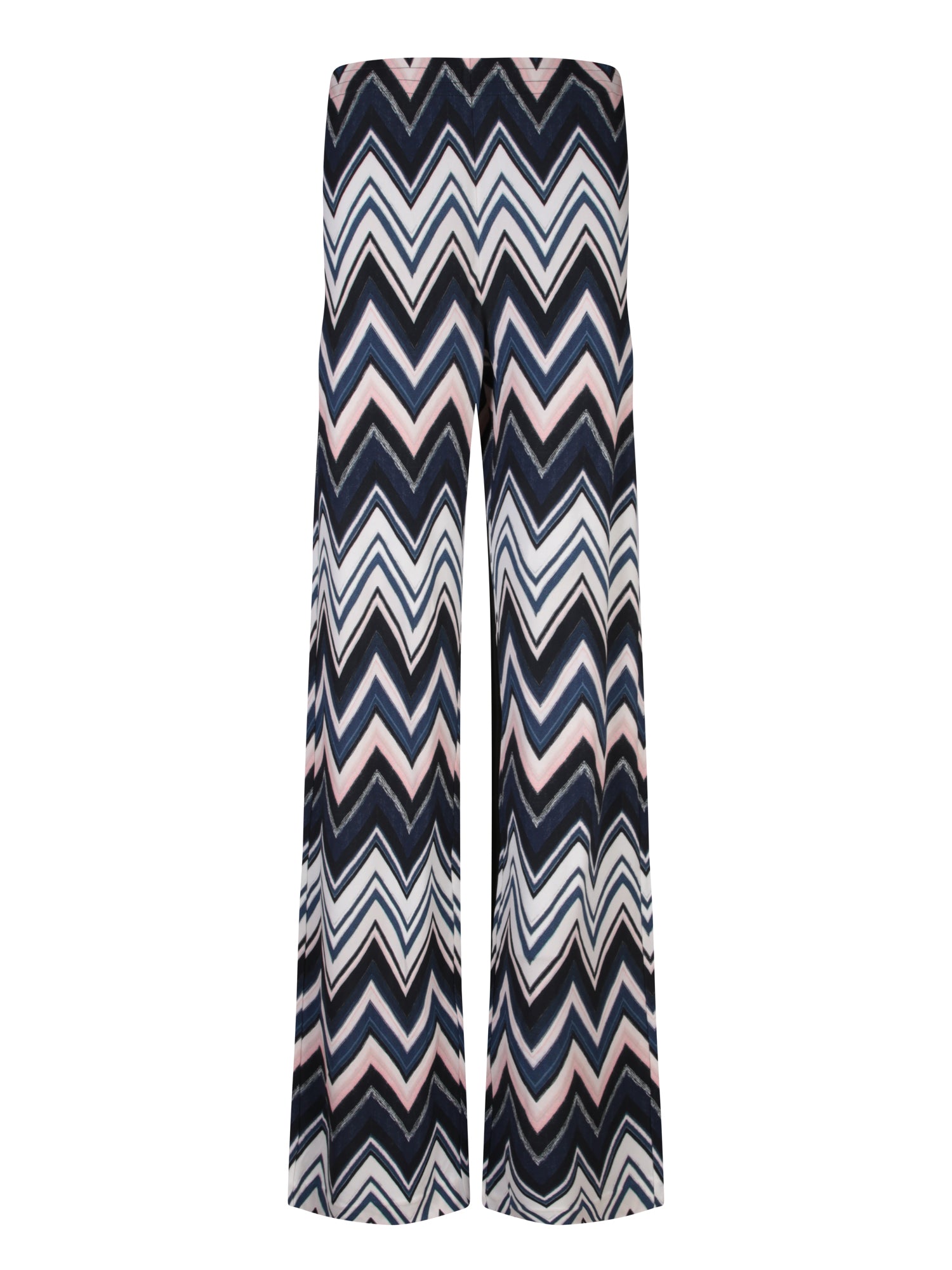 MISSONI 지그 재그 프린트 bluewhite 트라우저