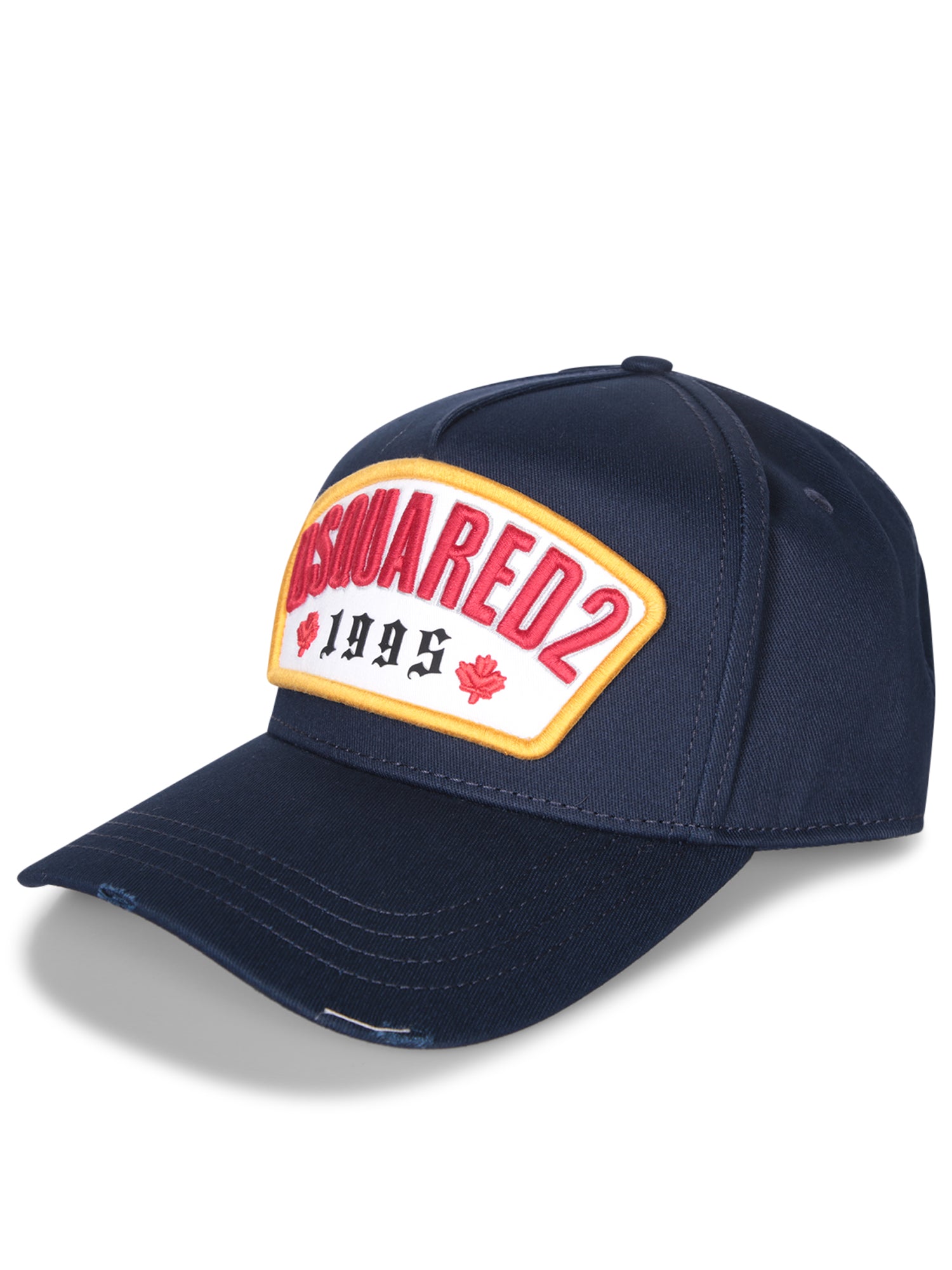 DSQUARED2 블루 베이스볼 캡 위드 패치