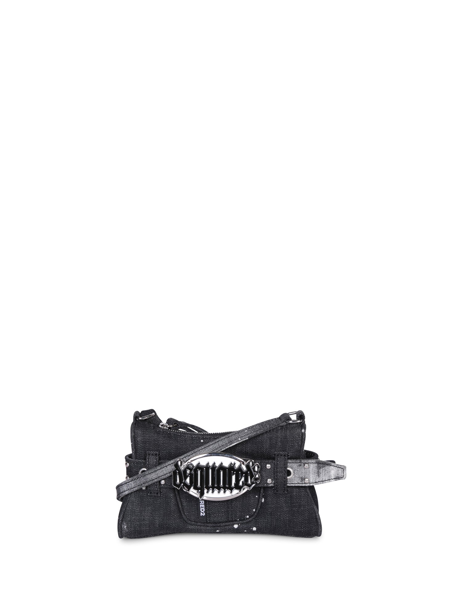 DSQUARED2 워싱 블랙 데님 미니 Gothic 백
