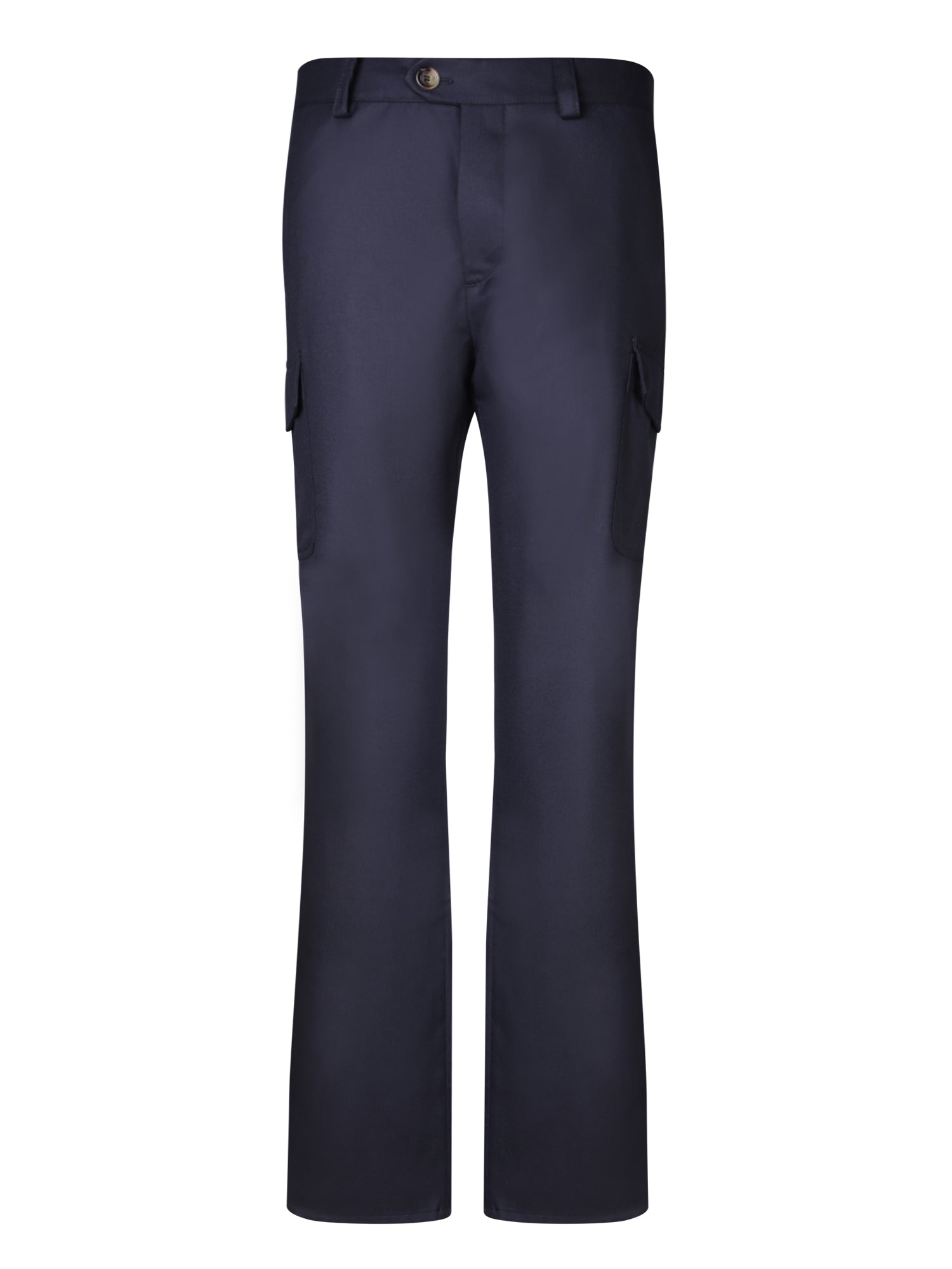 BRUNELLO CUCINELLI 블루 플란넬 카고 팬츠