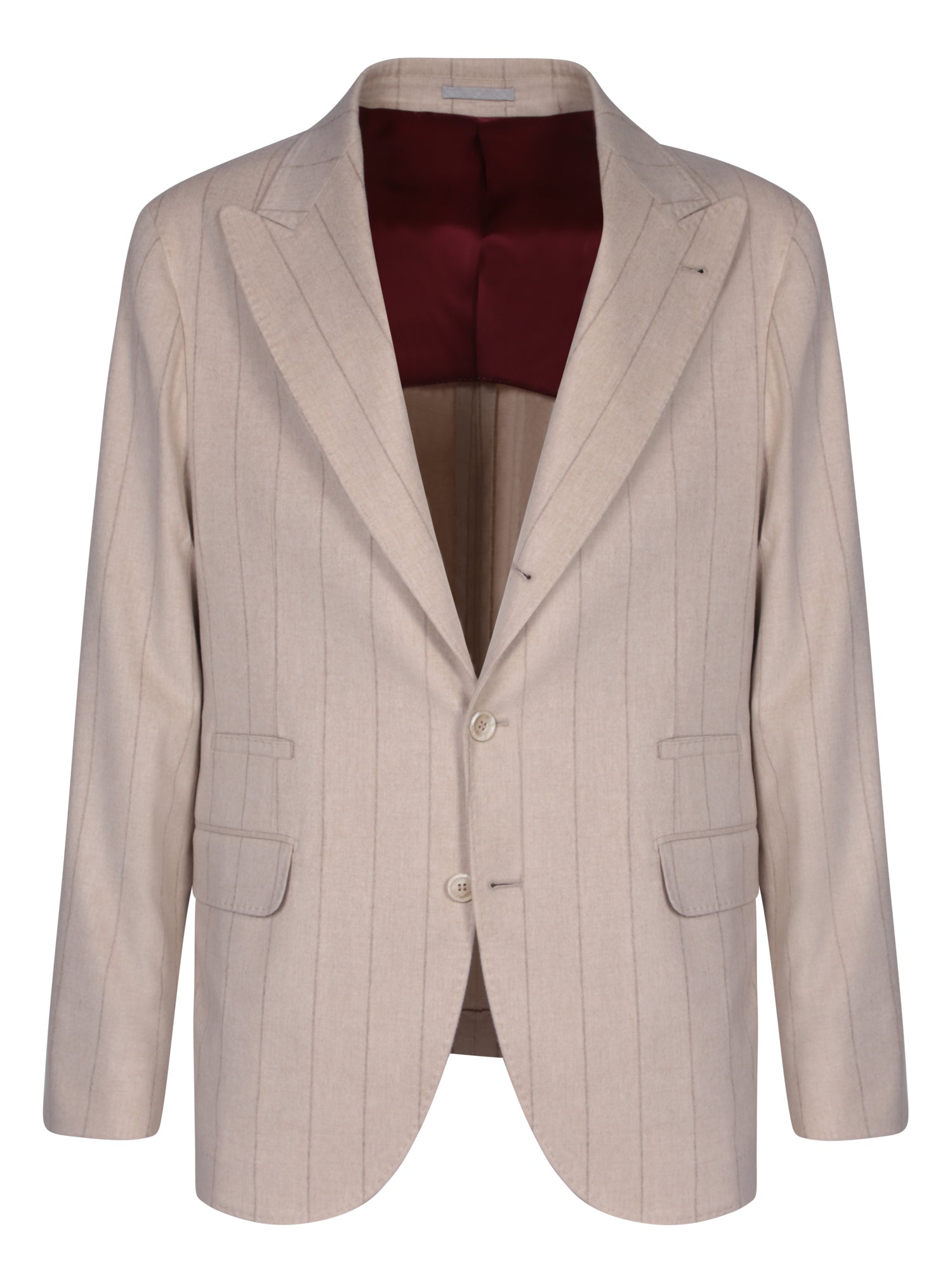 BRUNELLO CUCINELLI 베이지 플란넬 자켓