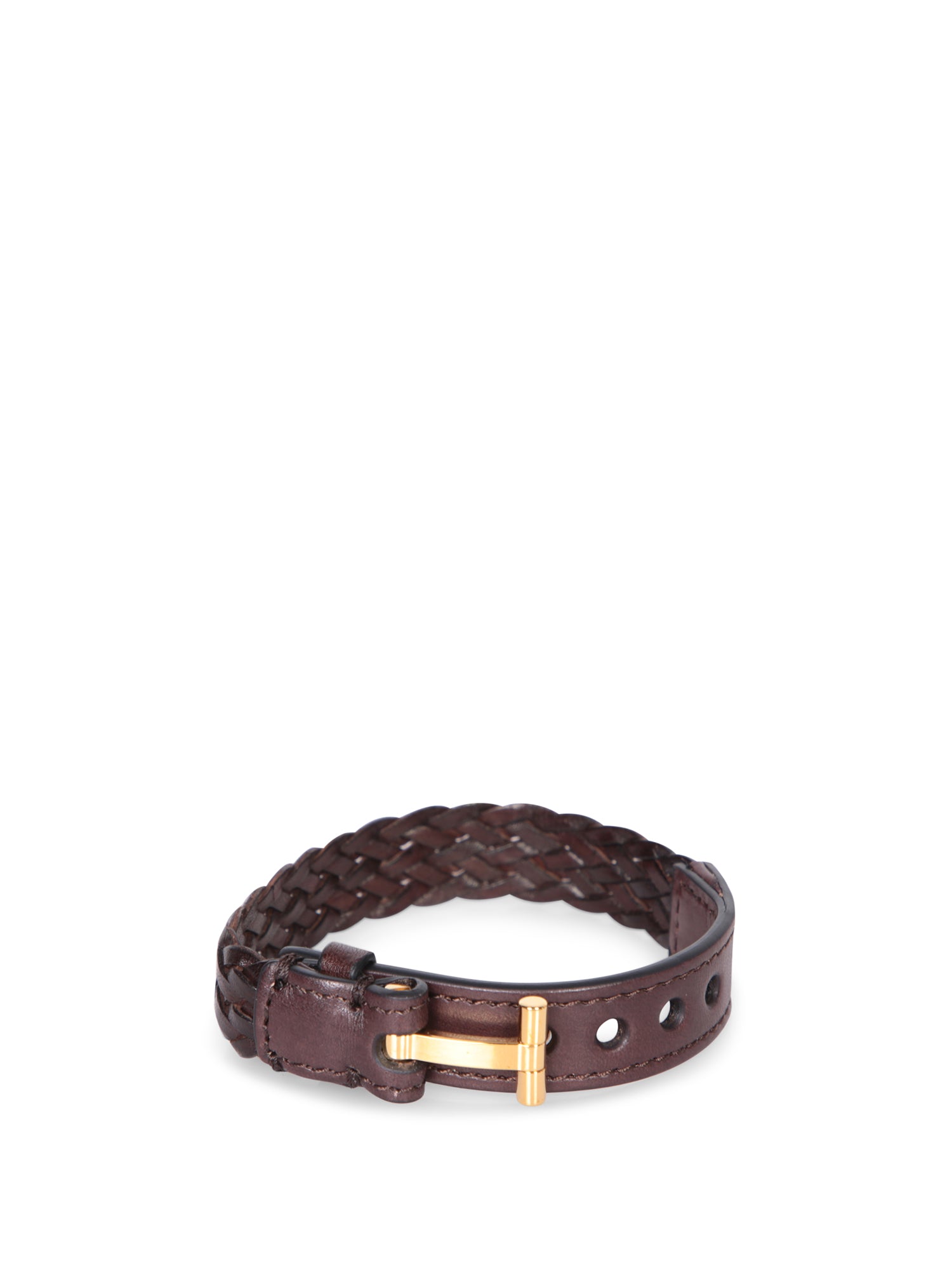 TOM FORD Braided T goldbrown 팔찌