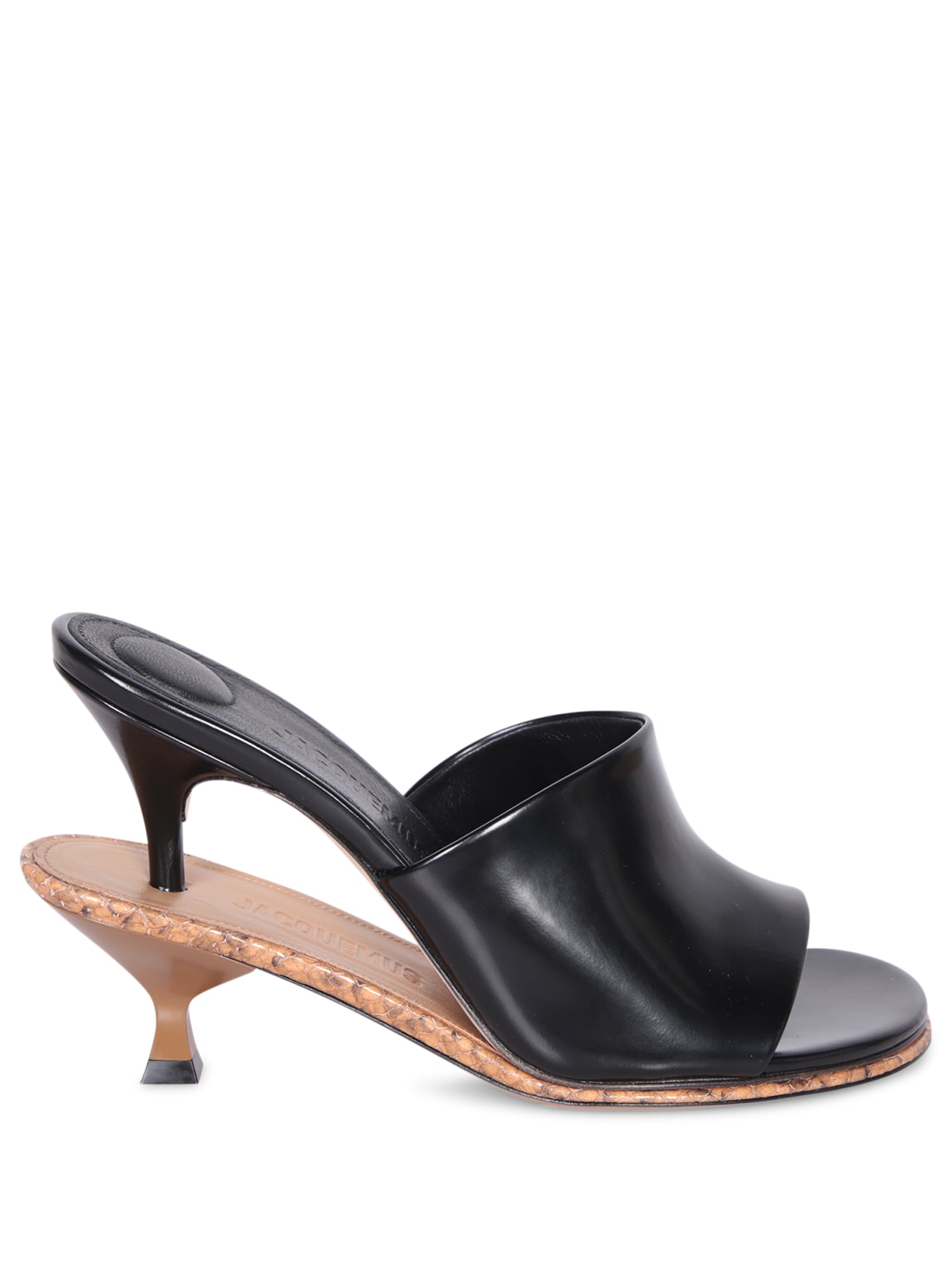 JACQUEMUS Les Doubles BlackBrown 뮬