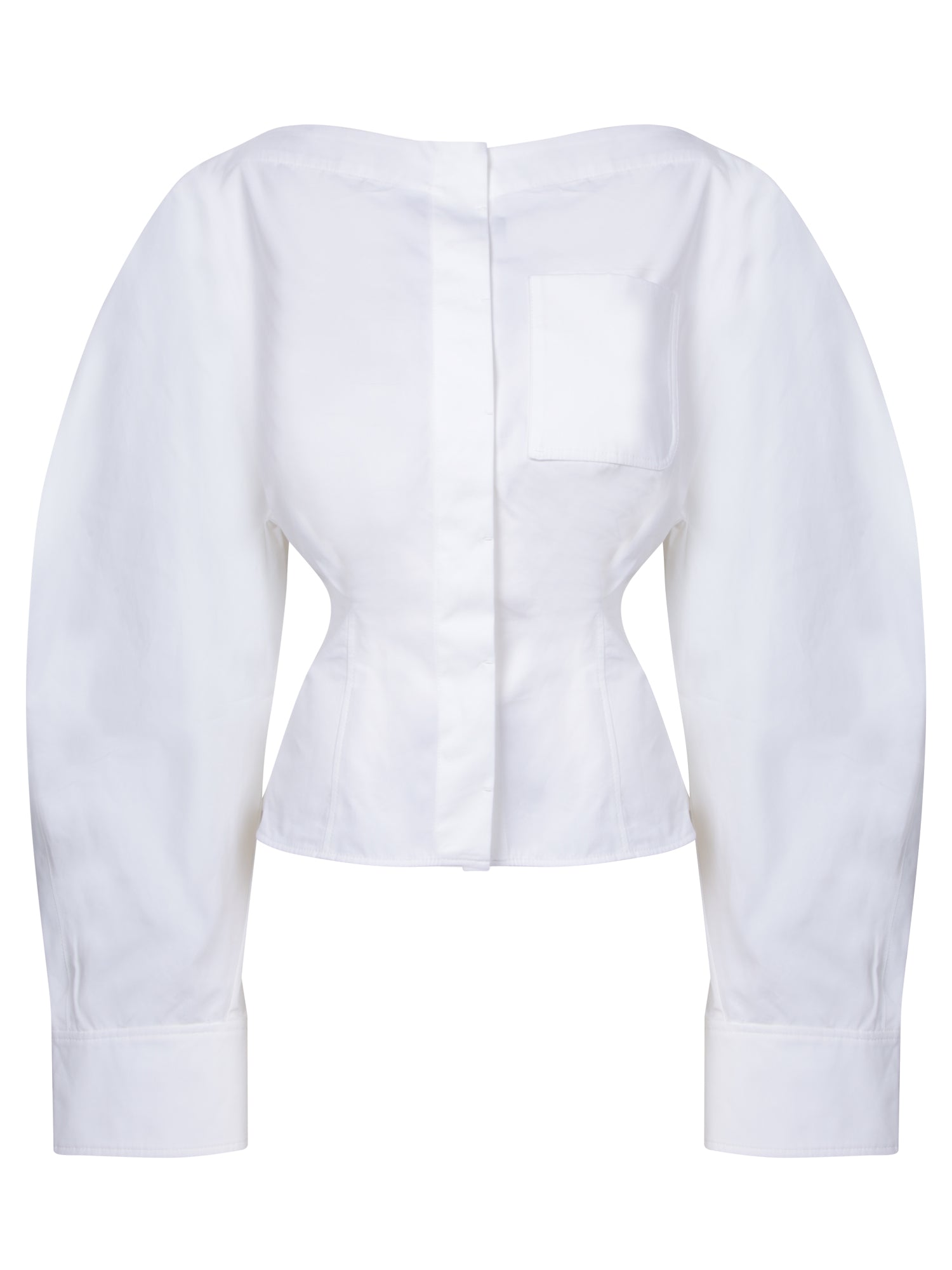 JACQUEMUS Barco Pop 화이트 셔츠