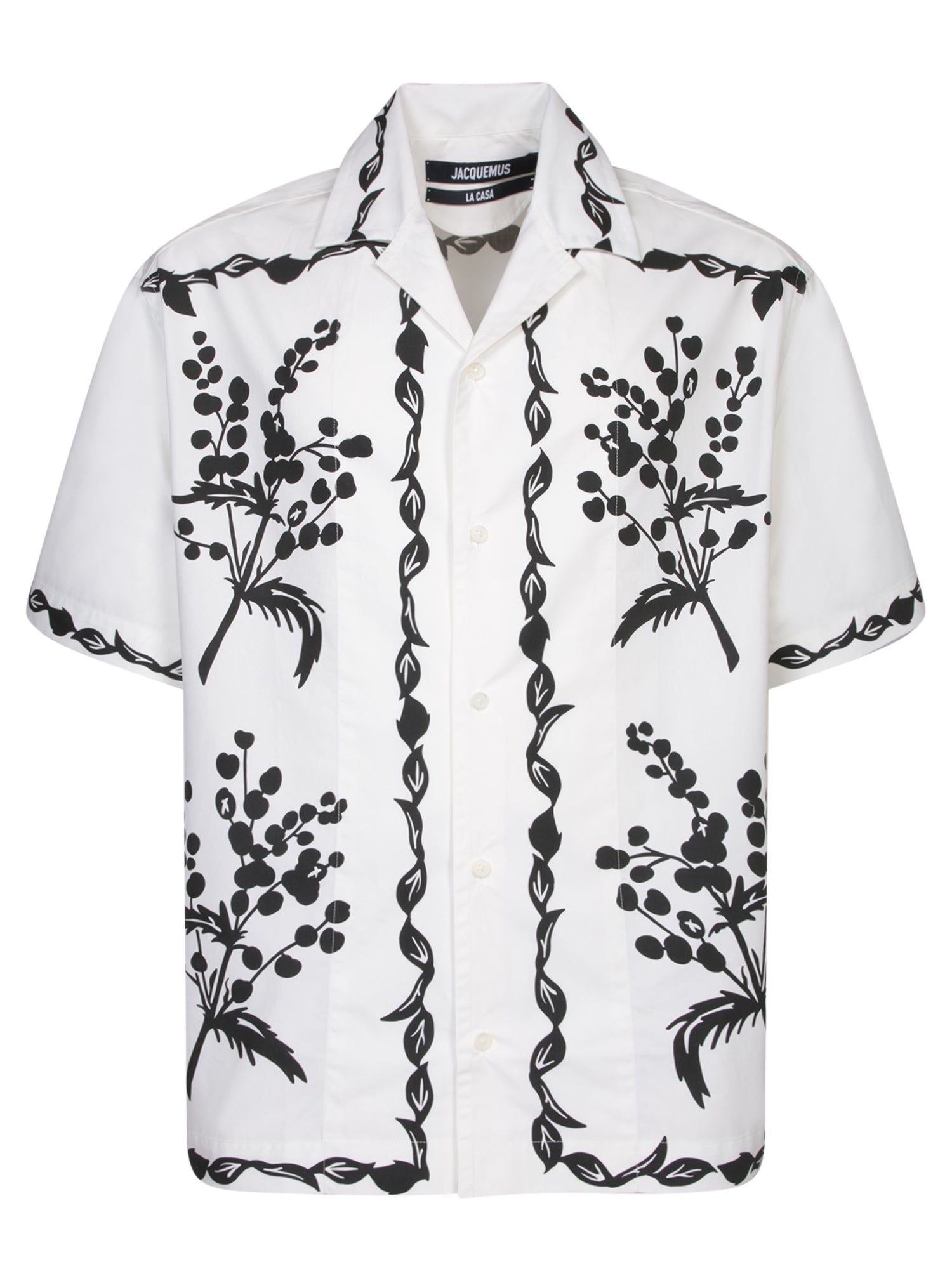 JACQUEMUS ShortSleeves 블랙 and 화이트 셔츠