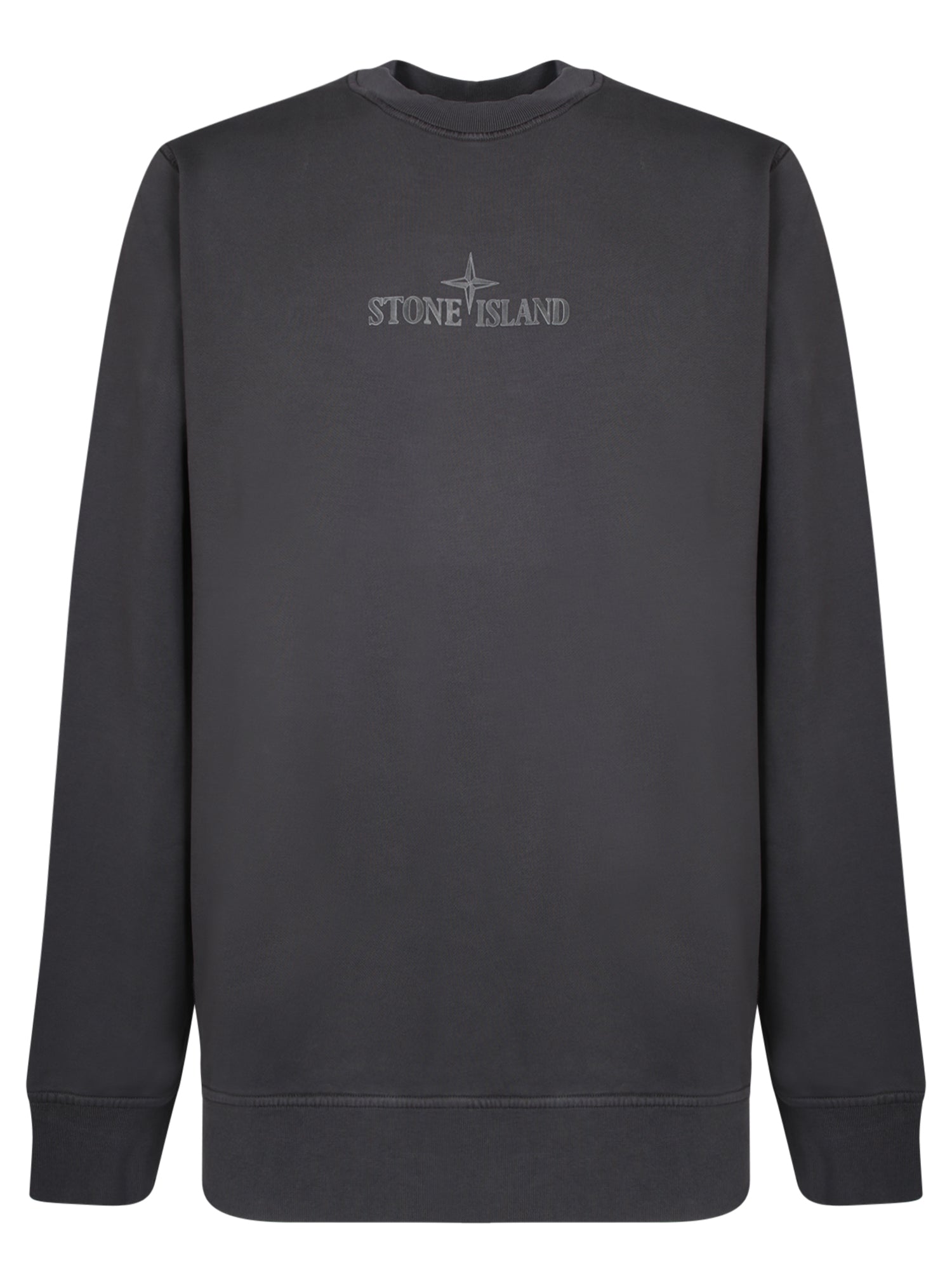 스톤 ISLAND 로고 Lead 스웨트 셔츠