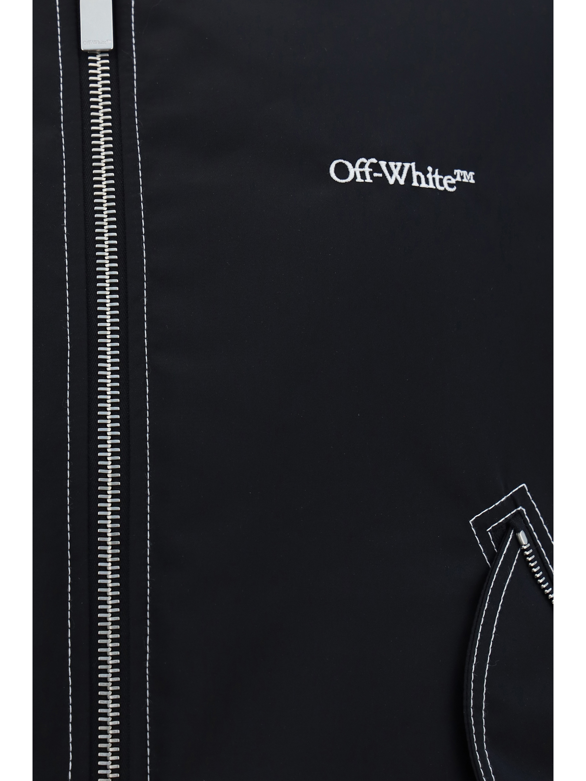 OFFWHITE Contrast 스티치  봄버 자켓