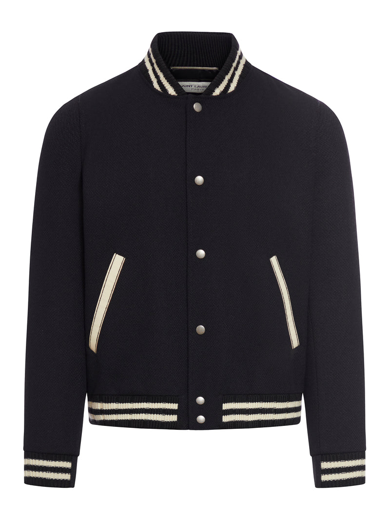 Saint Laurent 봄버 자켓 위드 자수