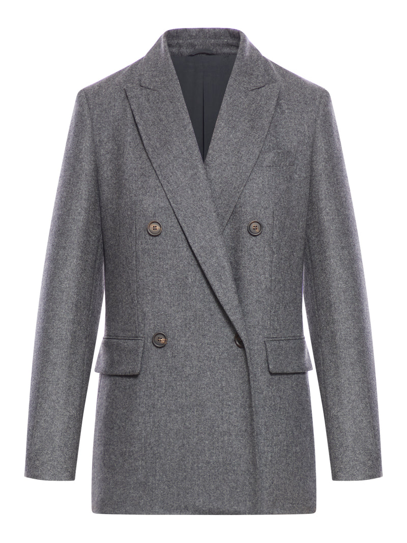 Brunello Cucinelli 울 and 캐시미어 자켓