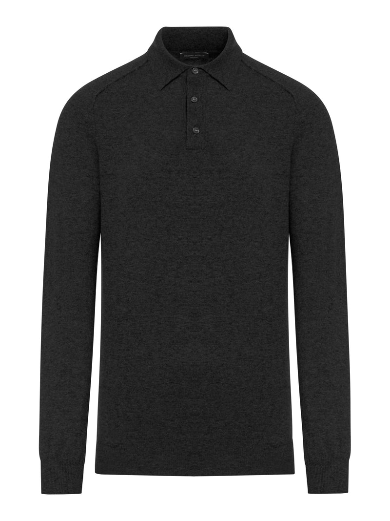 울 폴로 위드 CONTRASTING STITCHING