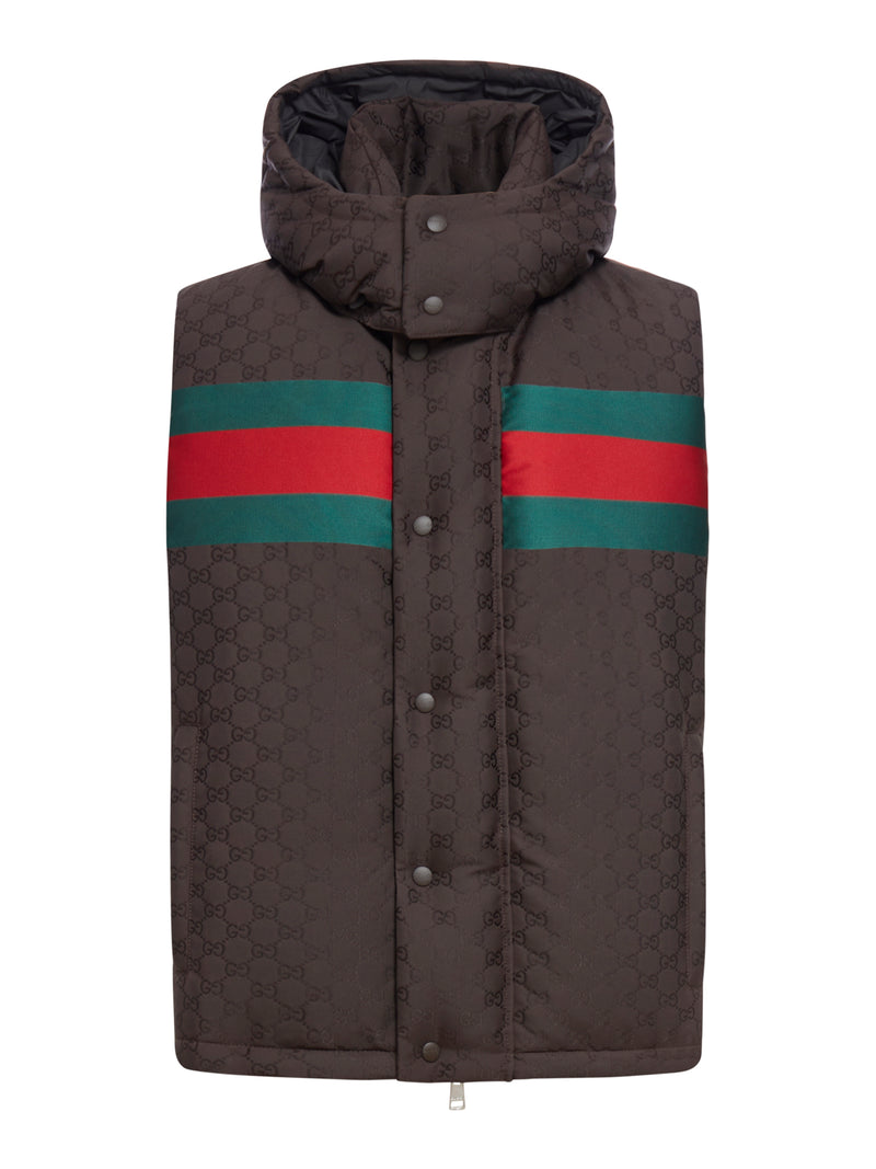 Gucci 베스트 위드 웹 밴드
