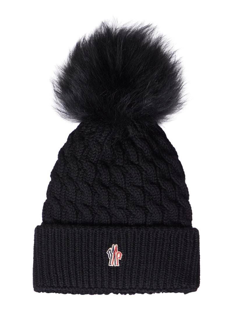 울 모자 위드 pom pom