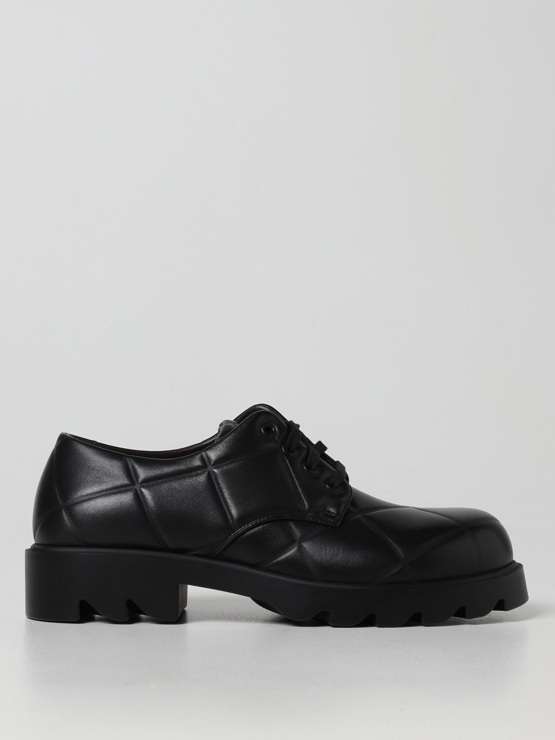 Bottega veneta strut 그리드 레이스업 슈즈