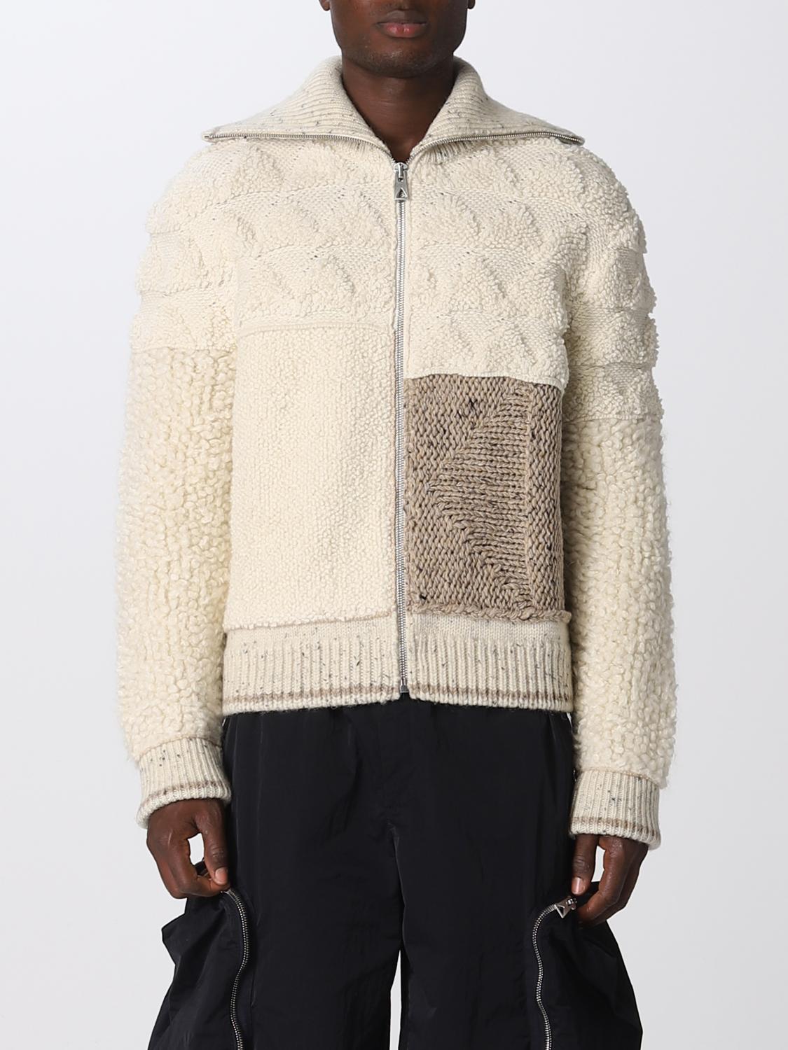 Bottega veneta 패치워크 헤비 울 가디건