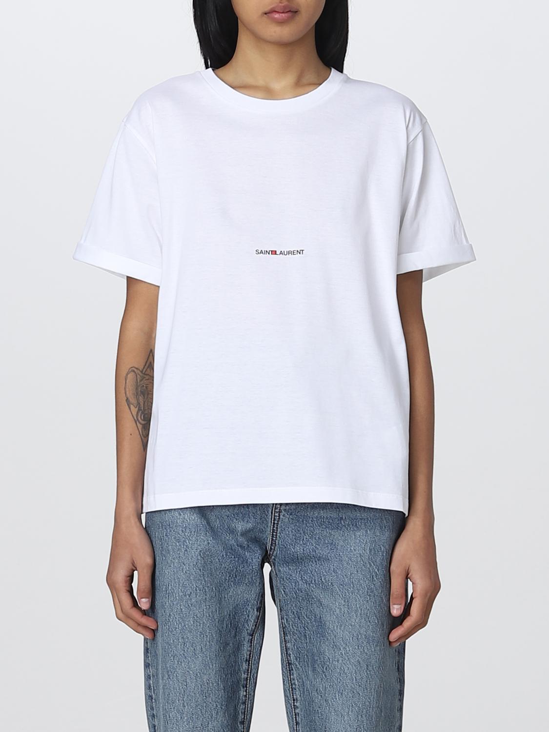 Saint laurent 코튼 티셔츠