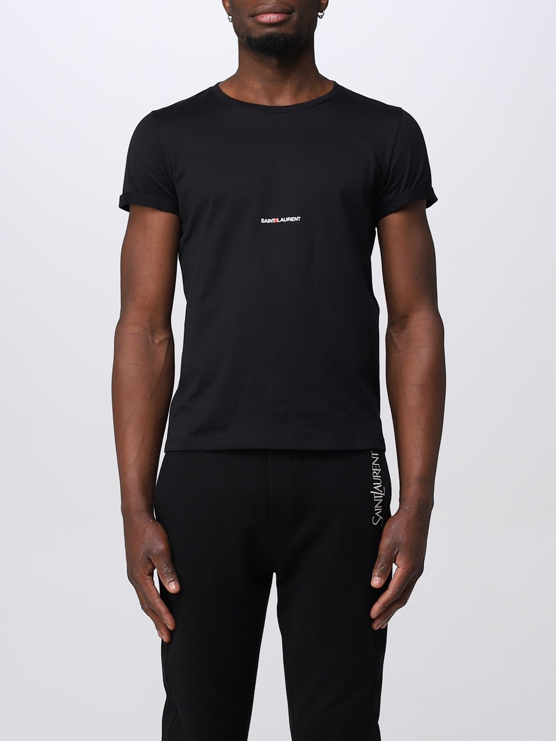 Saint laurent 코튼 티셔츠