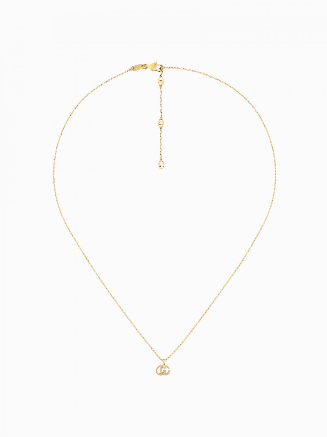 Gg 러닝 gucci 네크리스 in 18kt 골드 위드 gg 모노그램 팬던트