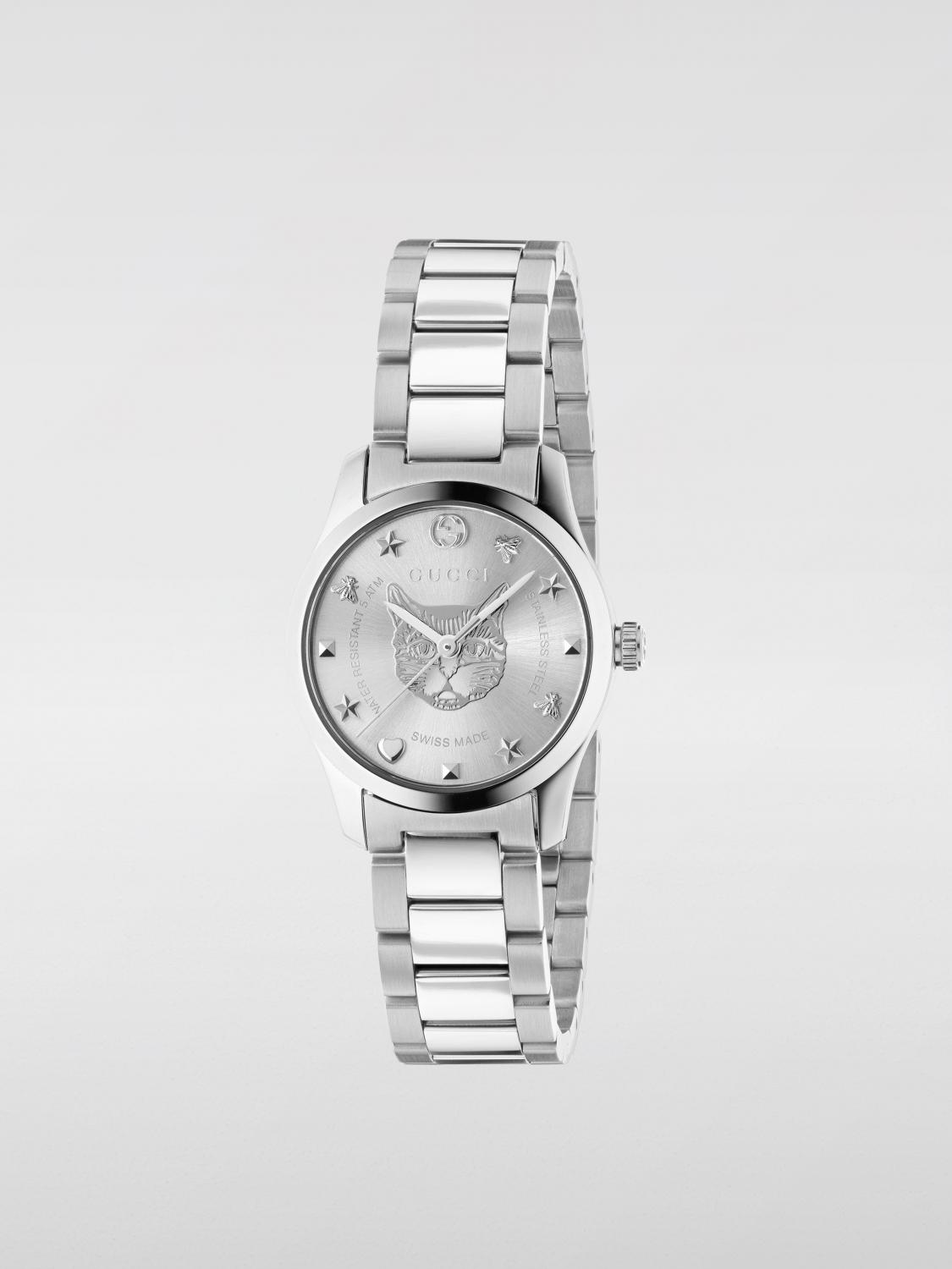 Gtimeless gucci stainless 스틸 워치 위드 캣 head dial