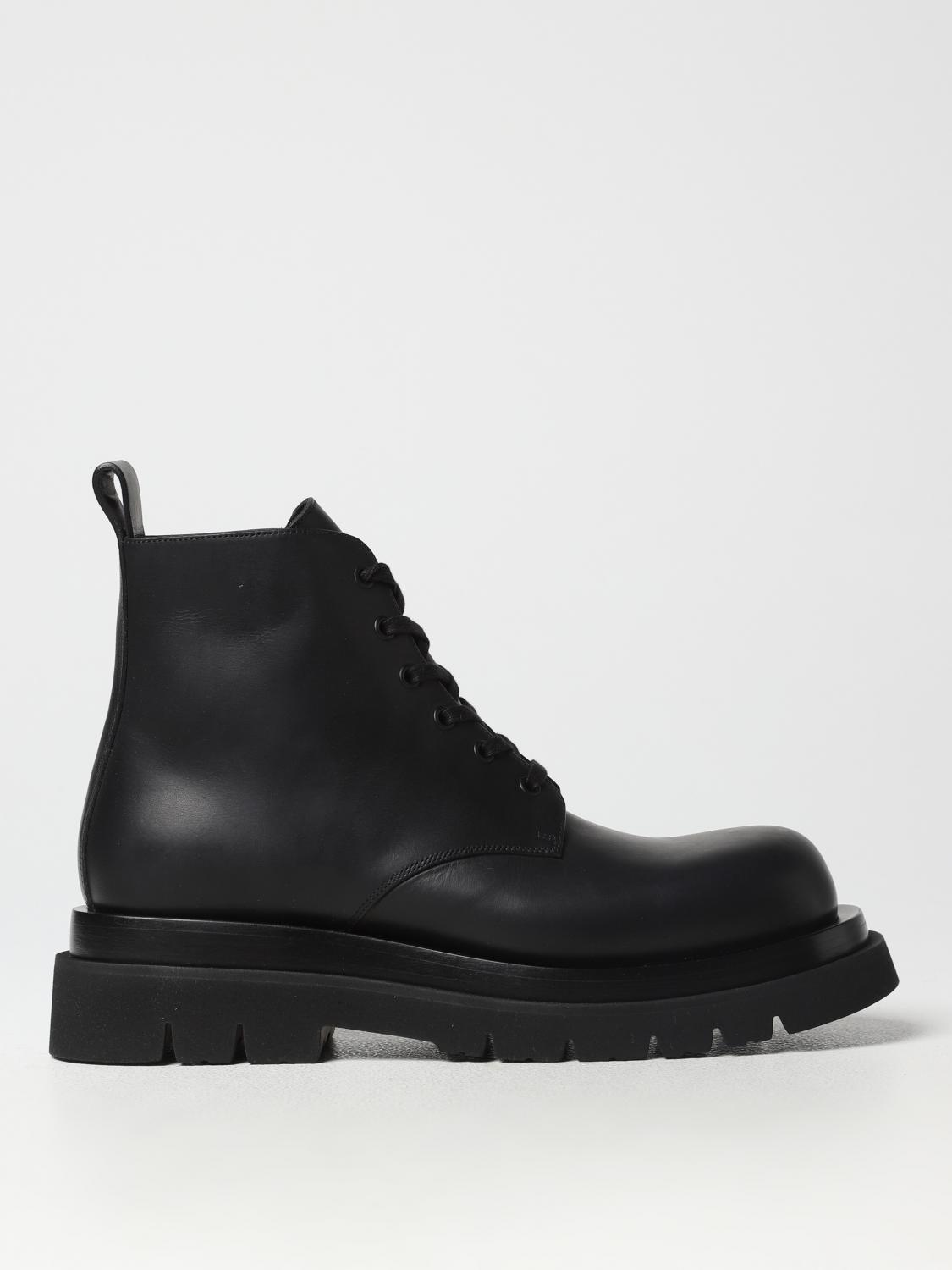 Bottega veneta 러그 앵클 부츠 in 레더