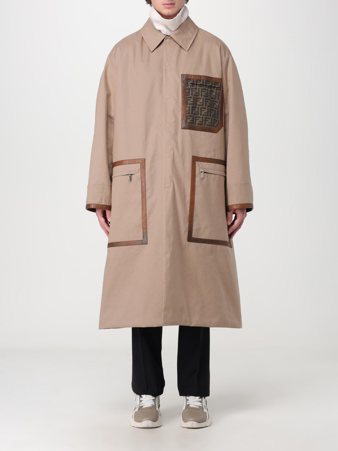 Mens 트렌치 코트 Fendi