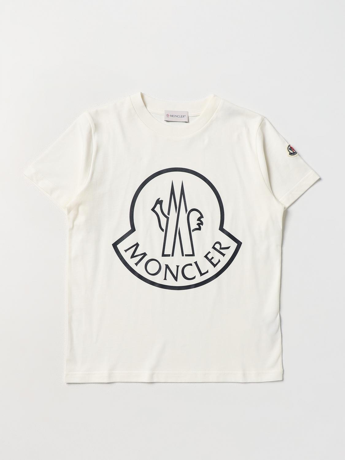Moncler 코튼 티셔츠 위드 로고