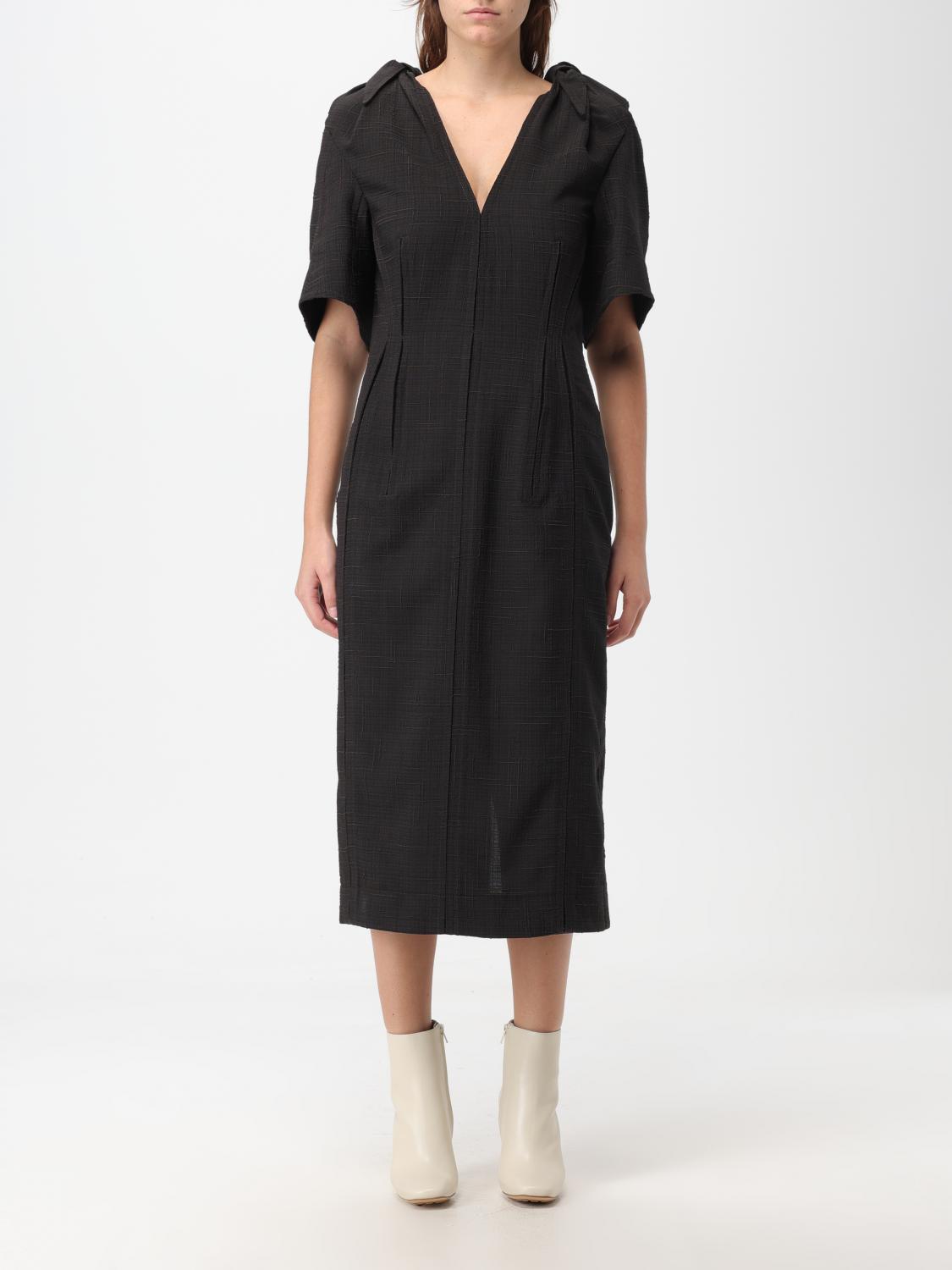 Bottega veneta 드레스 in checkered 울 블렌드