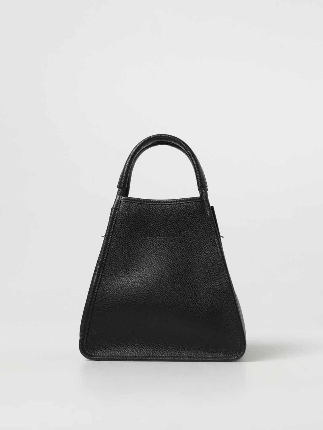 Longchamp le foulonné 백 in grained 레더 위드 숄더 스트랩