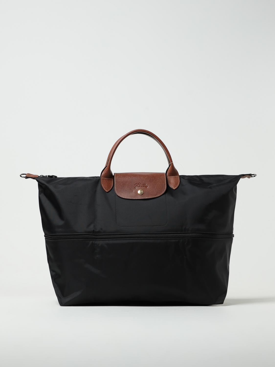 Longchamp le pliage 트래블 백 in 리사이클 나일론 and 레더