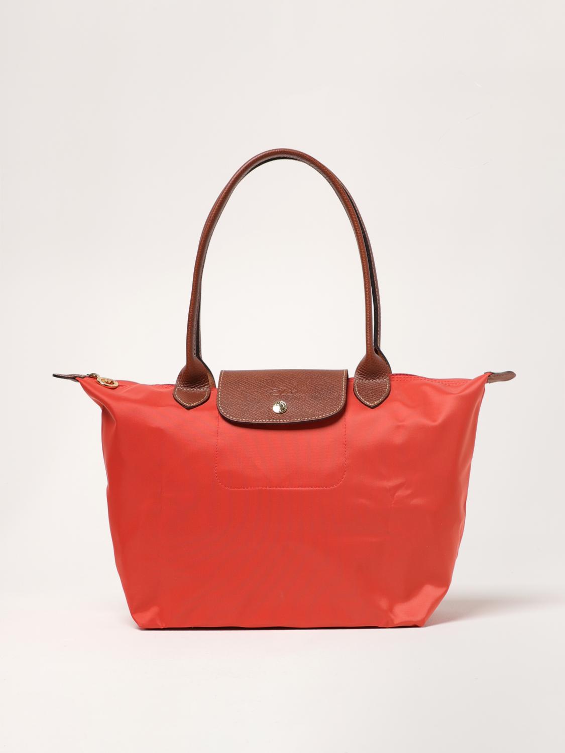 Longchamp le pliage 백 in 나일론 and grained 레더