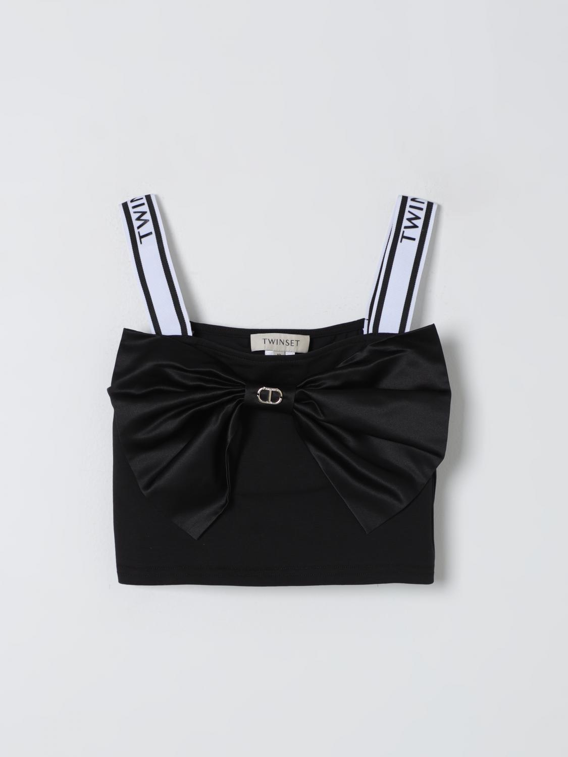 Little Girls 탑 Twinset