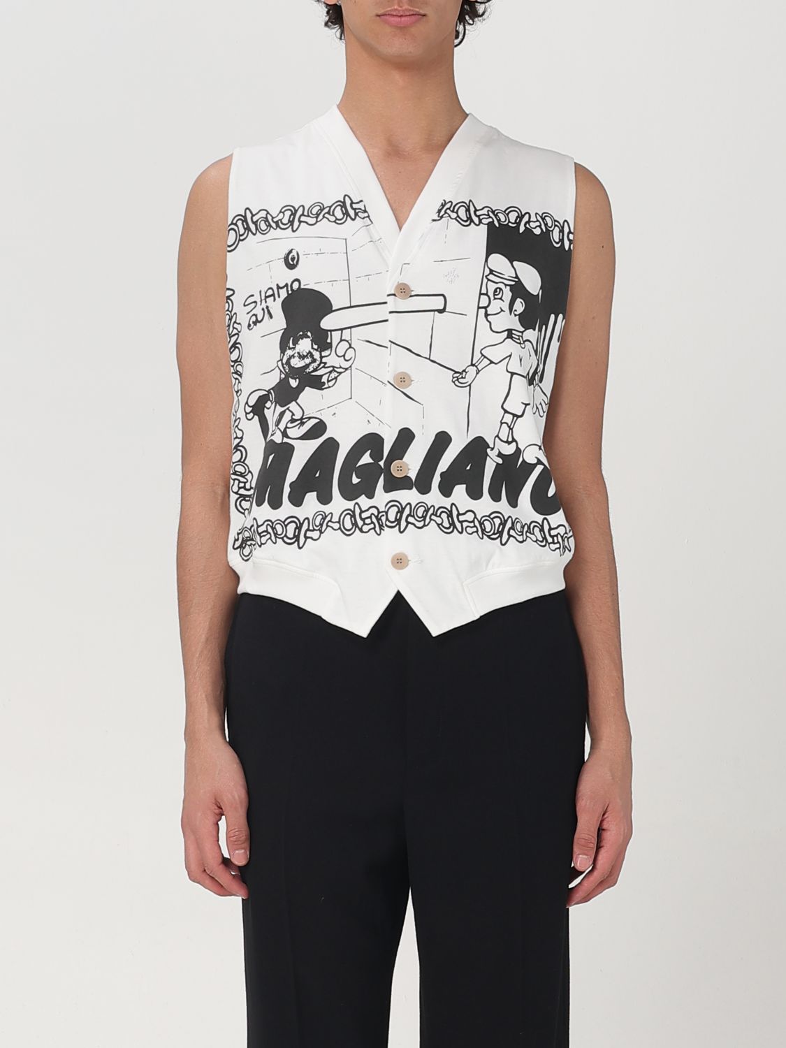 Mens 수트 베스트 Magliano