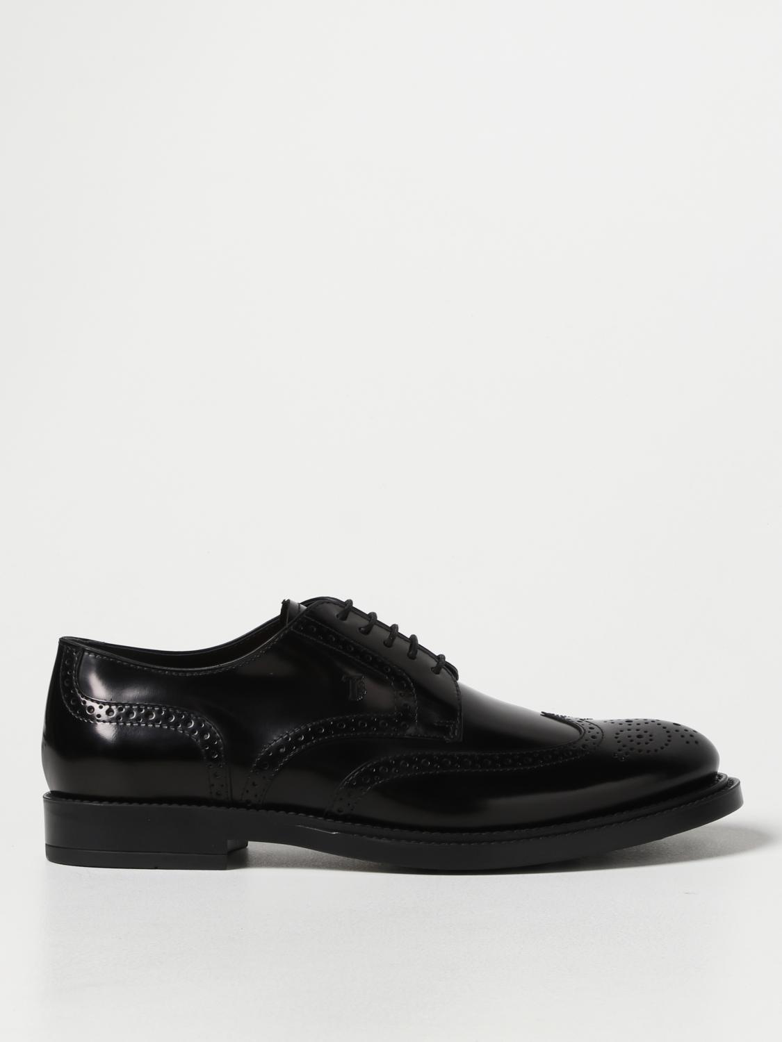 Tods 브러쉬드 레더 더비 슈즈