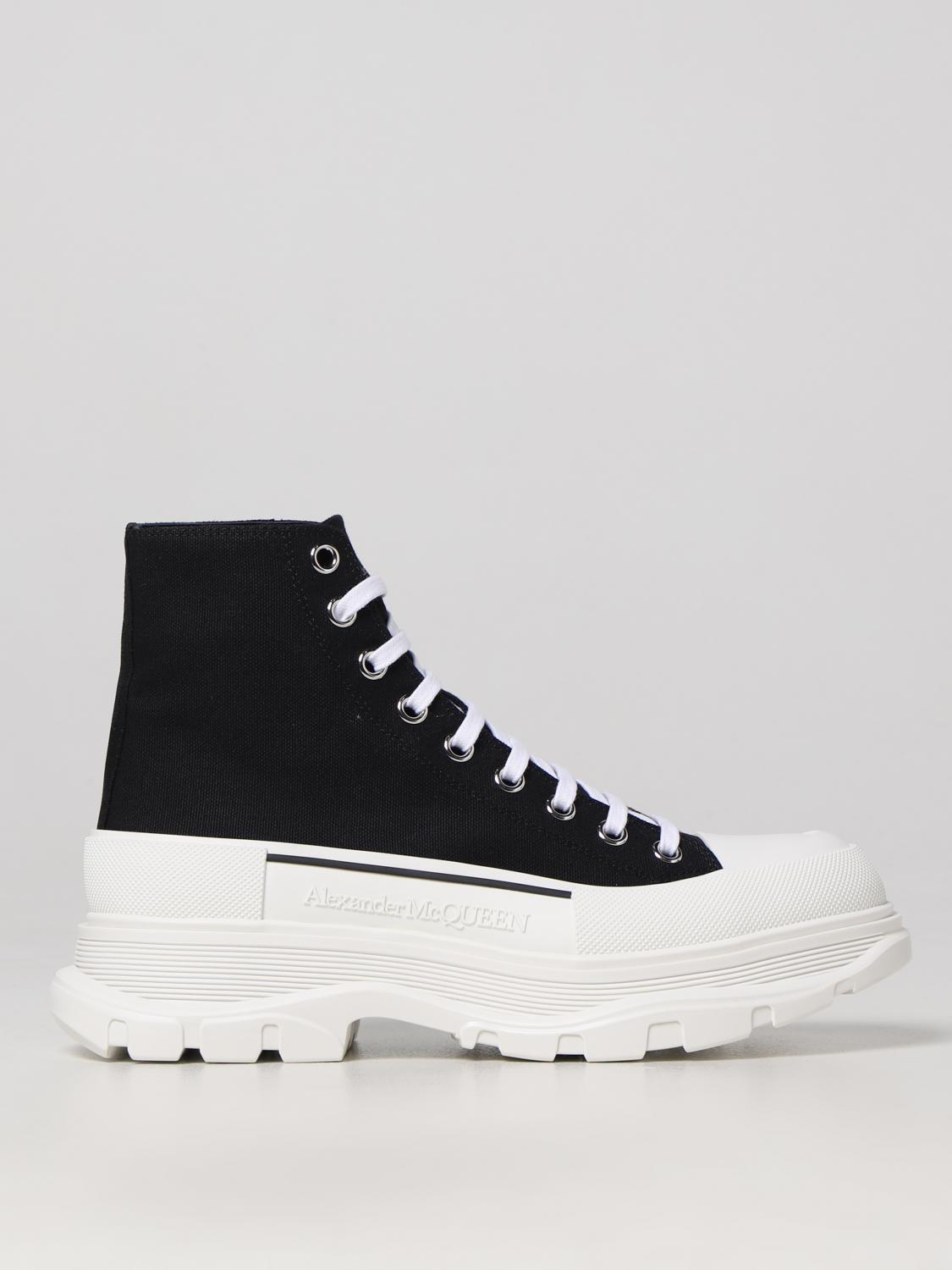 Alexander mcqueen 캔버스 앵클 부츠