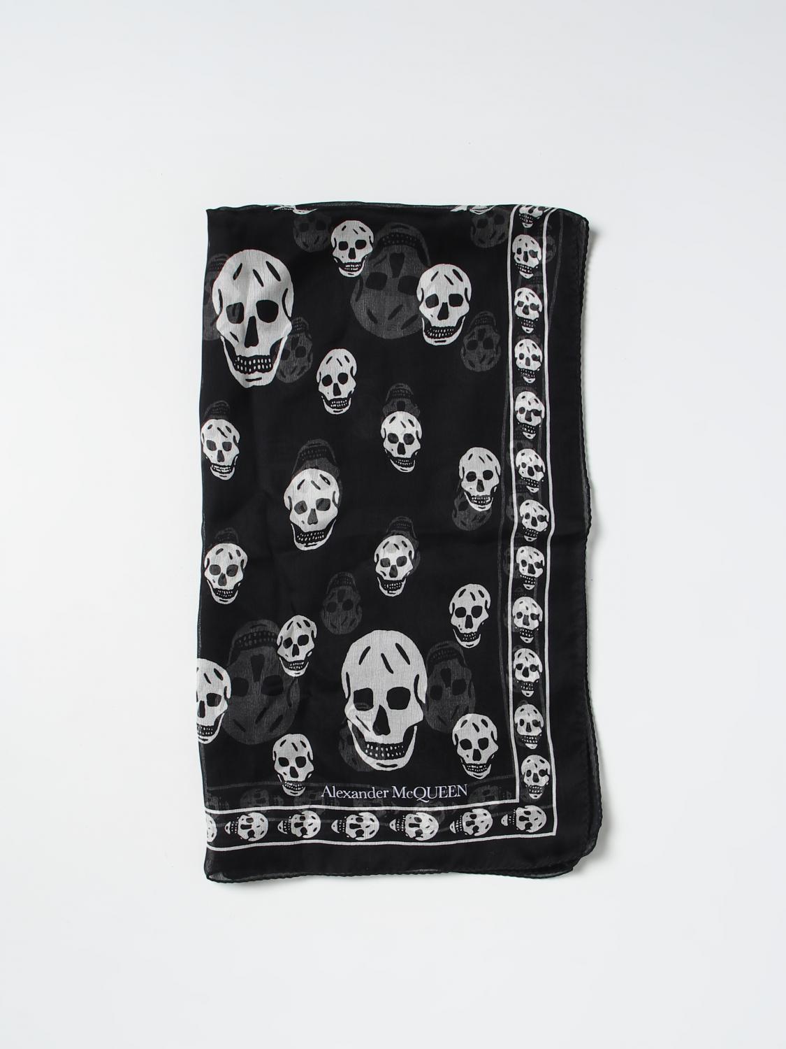 스컬 alexander mcqueen 스카프 in 실크