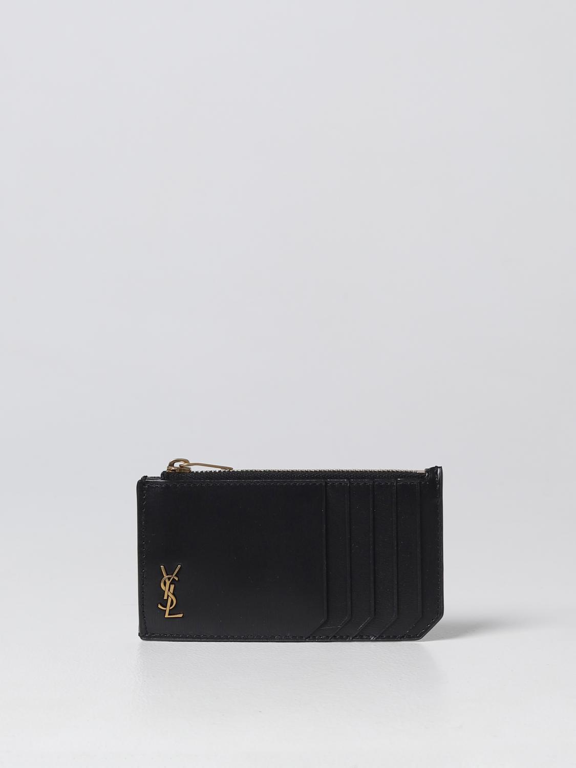 타이니 카산드라 fragments saint laurent 카드 홀더 in 브러쉬드 레더