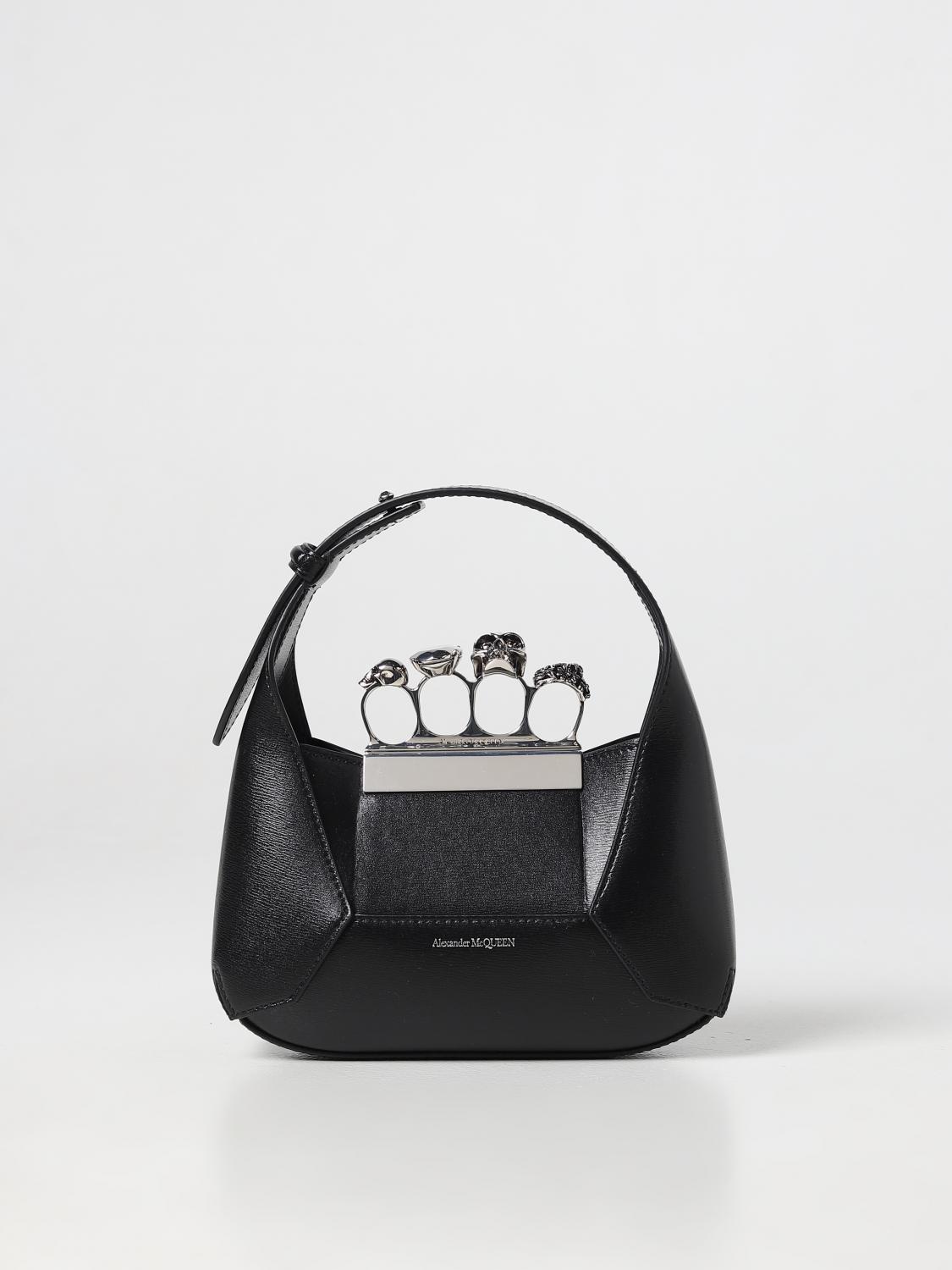 Alexander mcqueen 백 in boarded 레더