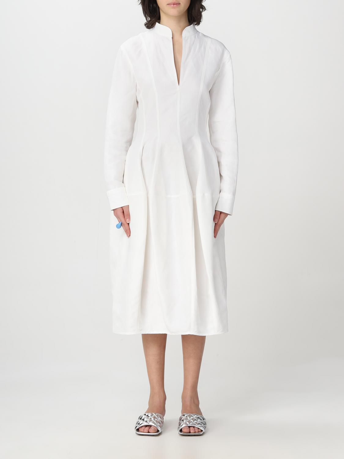 Bottega veneta 드레스 in 린넨 and 비스코스