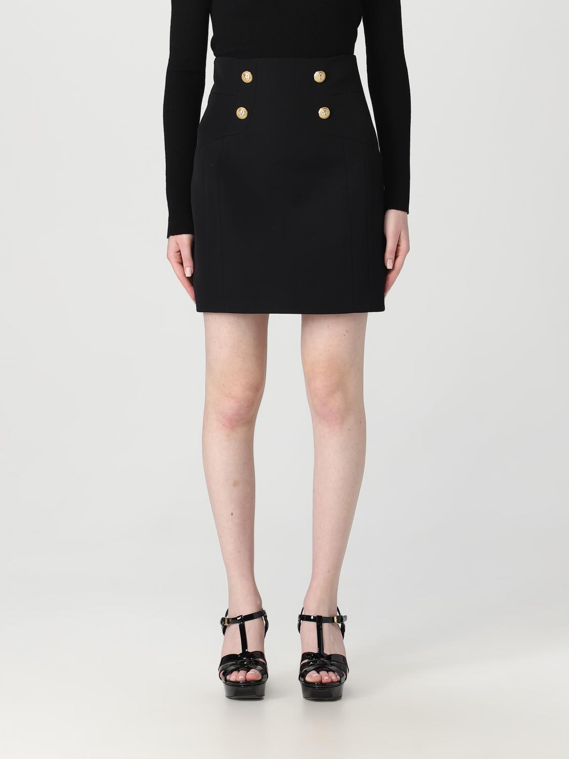 Balmain 스커트 in 버진 울